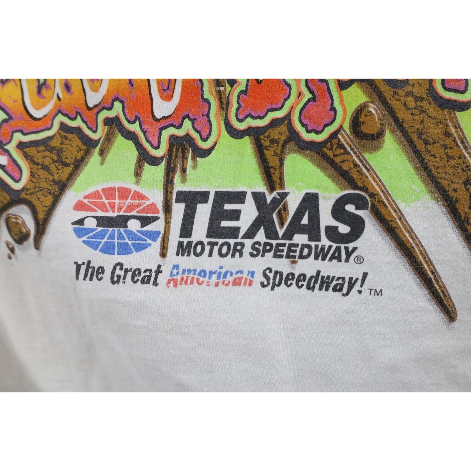 Vintage Vintage Y2K 2004 Texas Motor Speedway Dirt Racing T-Shirt Size US XL / EU 56 / 4 - 6 Thumbnail