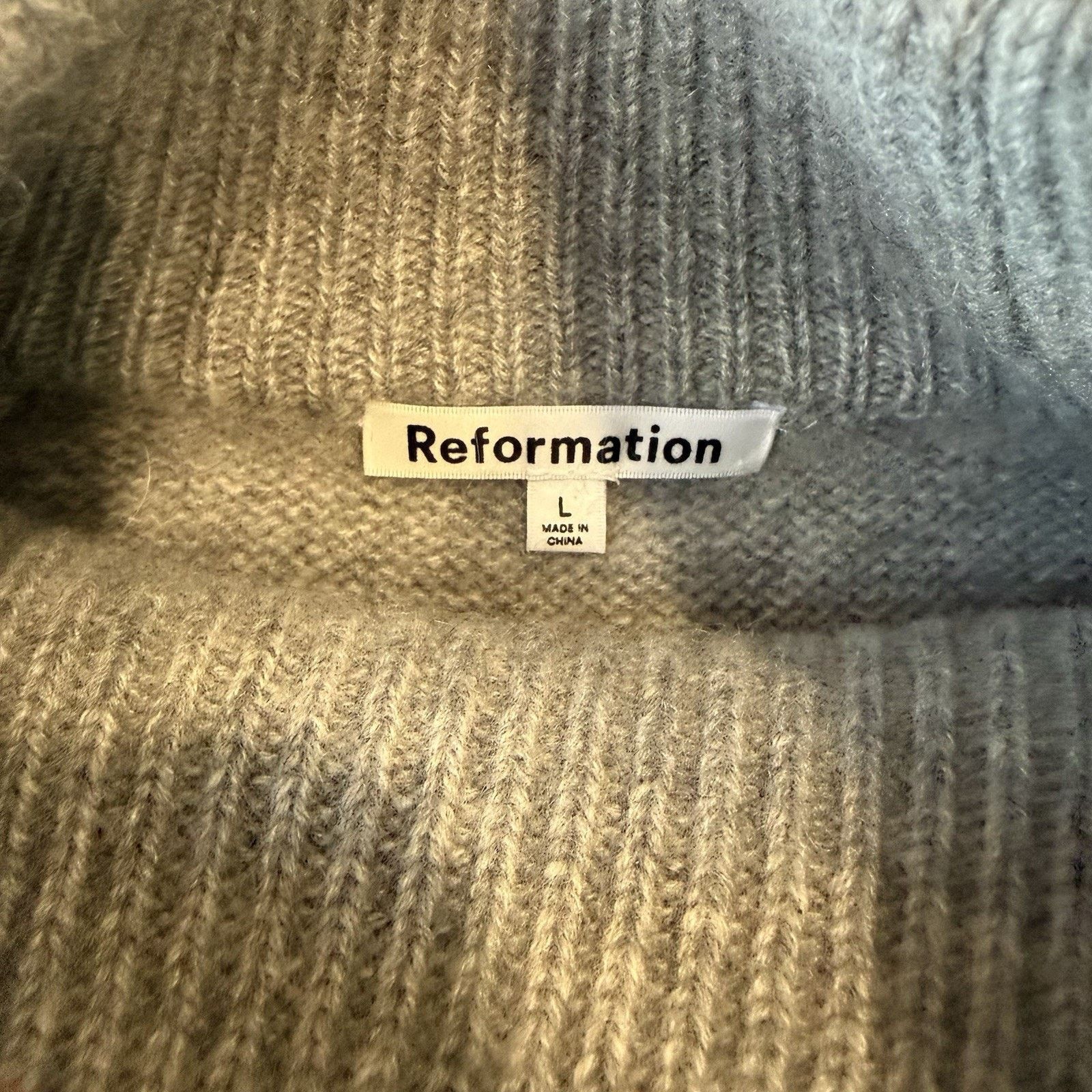 Reformation Reformation Garrett Cashmere Cropped Sweater Women's L Size L / US 10 / IT 46 - 7 Thumbnail