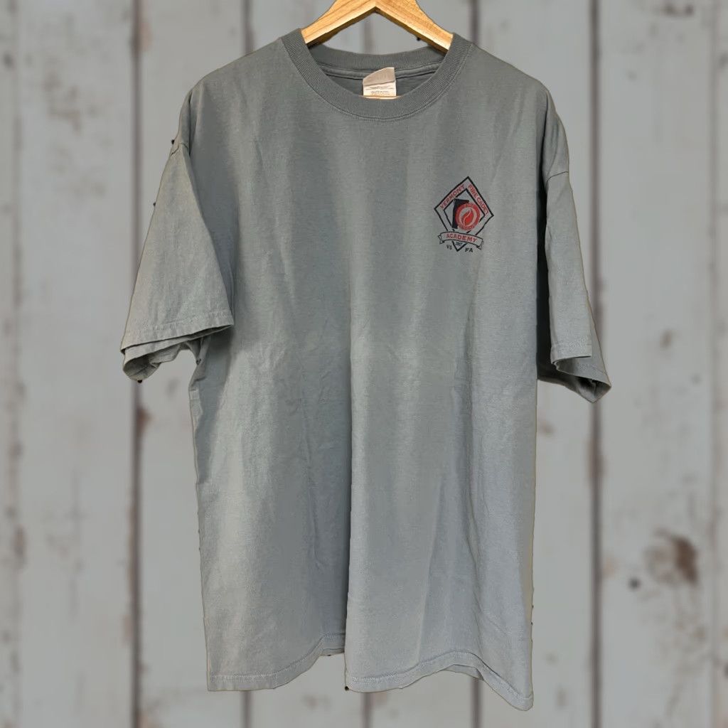 Port & Company VINTAGE Port & Company 2XL Blue T-Shirt Fire Cadet Academy Police Humor Shirt Mens Crew Neck 2007 Vermont Fire Theme Size US XXL / EU 58 / 5 - 1 Thumbnail
