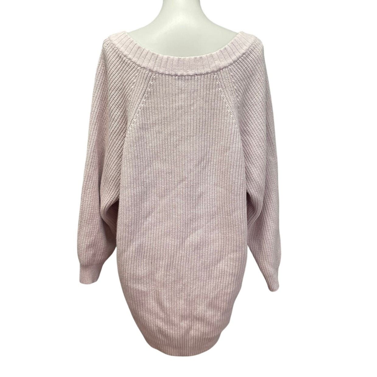 Express Express Women Large V-Neck Cotton Acrylic Pullover Sweater Size L / US 10 / IT 46 - 3 Thumbnail