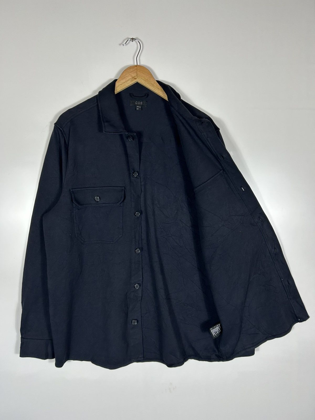 Cos 🔥COS Dark Blue Button Chore Shirt Jacket Size US M / EU 48-50 / 2 - 8 Thumbnail