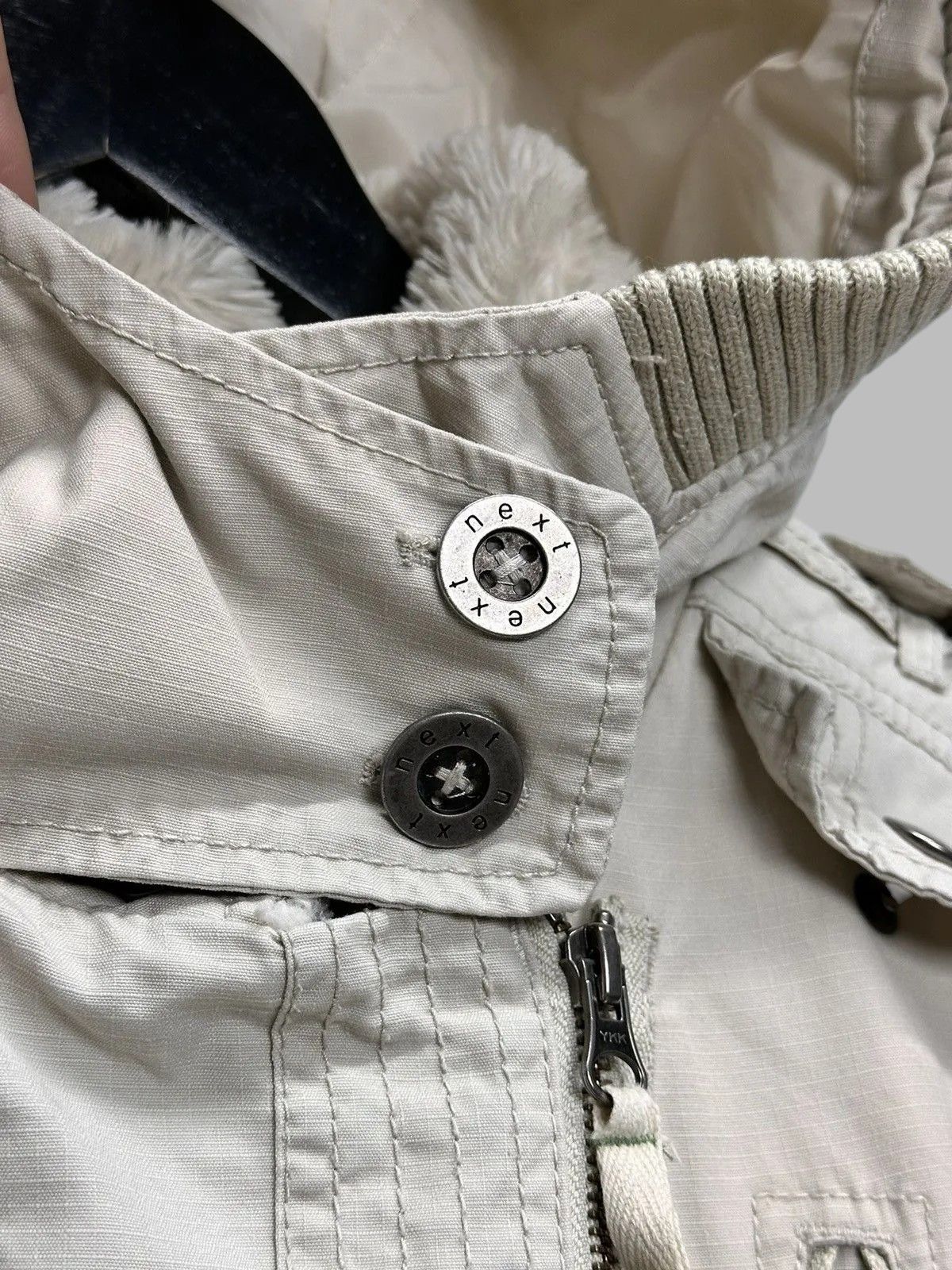 If Six Was Nine Jacket Beige Vintage Fur GOA Tornado Style Streetwear Size US M / EU 48-50 / 2 - 4 Thumbnail