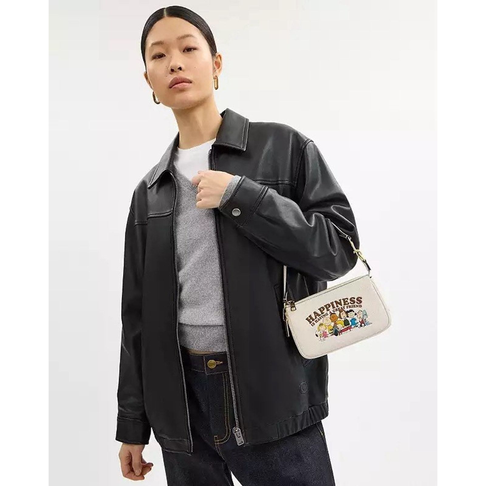 Coach NWT Coach X Peanuts Nolita 19 CBM76 Gold/Chalk Multi Size ONE SIZE - 7 Thumbnail