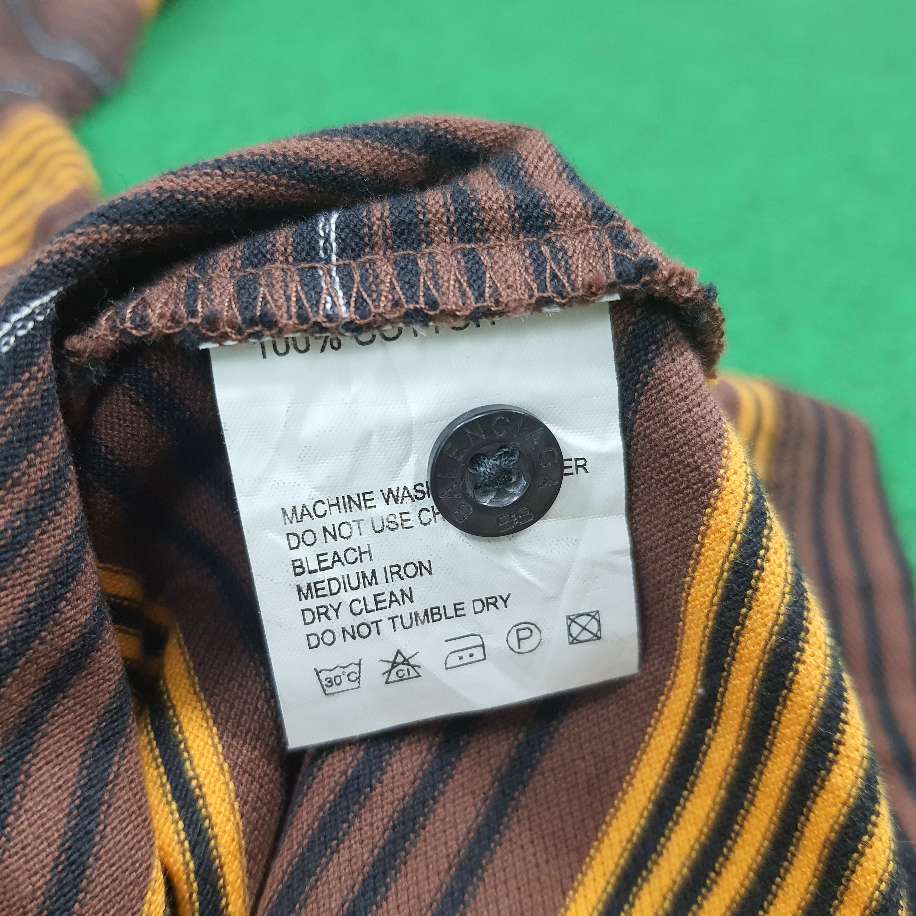 Balenciaga Vintage Balenciaga Striped Polo Shirt C294N8 Size US L / EU 52-54 / 3 - 6 Thumbnail