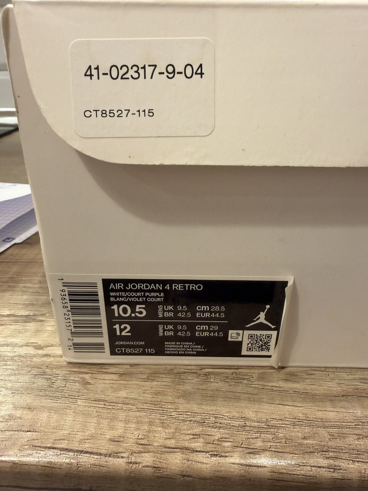 Jordan Brand Jordan 4 Metallic Purple Size US 10.5 / EU 43-44 - 10 Thumbnail