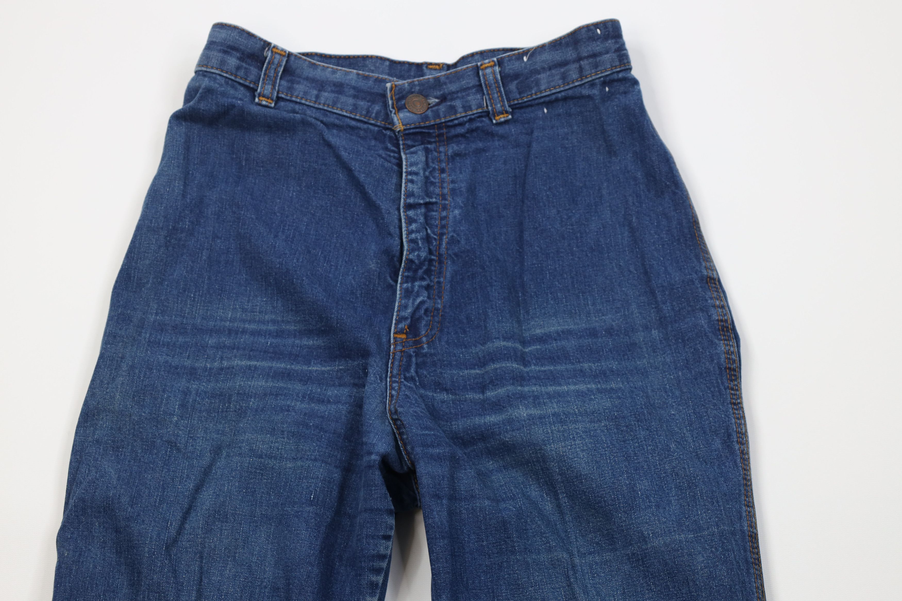 Levi's Vintage 70s Levis Orange Tab High Waist Straight Leg Jeans Size 26" / US 2 / IT 38 - 2 Thumbnail