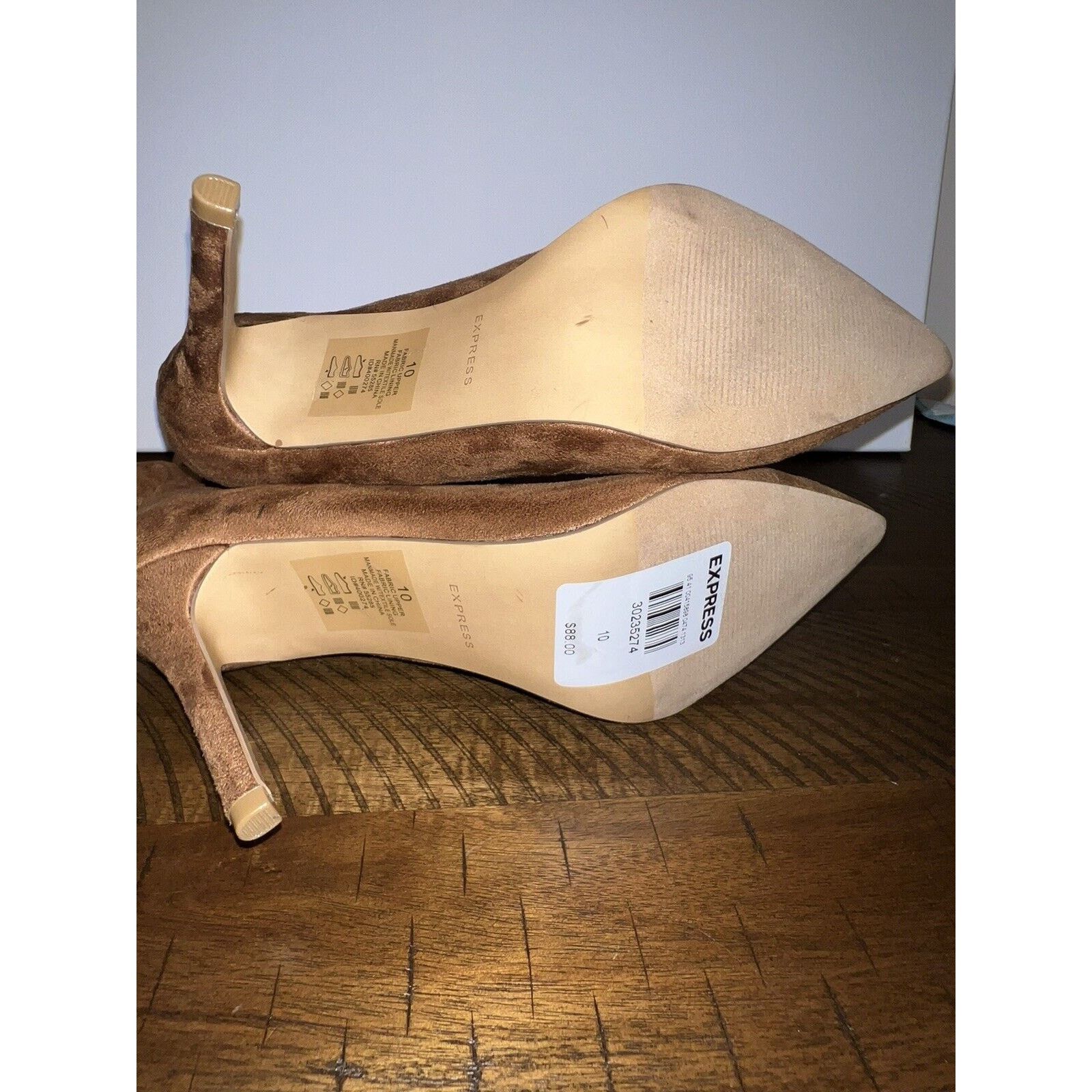 Express Express Ankle Booties Brown Suede Boots Women’s Size 10 Size US 10 / IT 40 - 7 Thumbnail