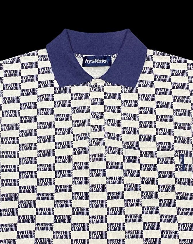 Hysteric Glamour × Japanese Brand Rare🔥Vintage Hysteric Glamour Full Writing Print Polo Shirt Size US M / EU 48-50 / 2 - 3 Thumbnail