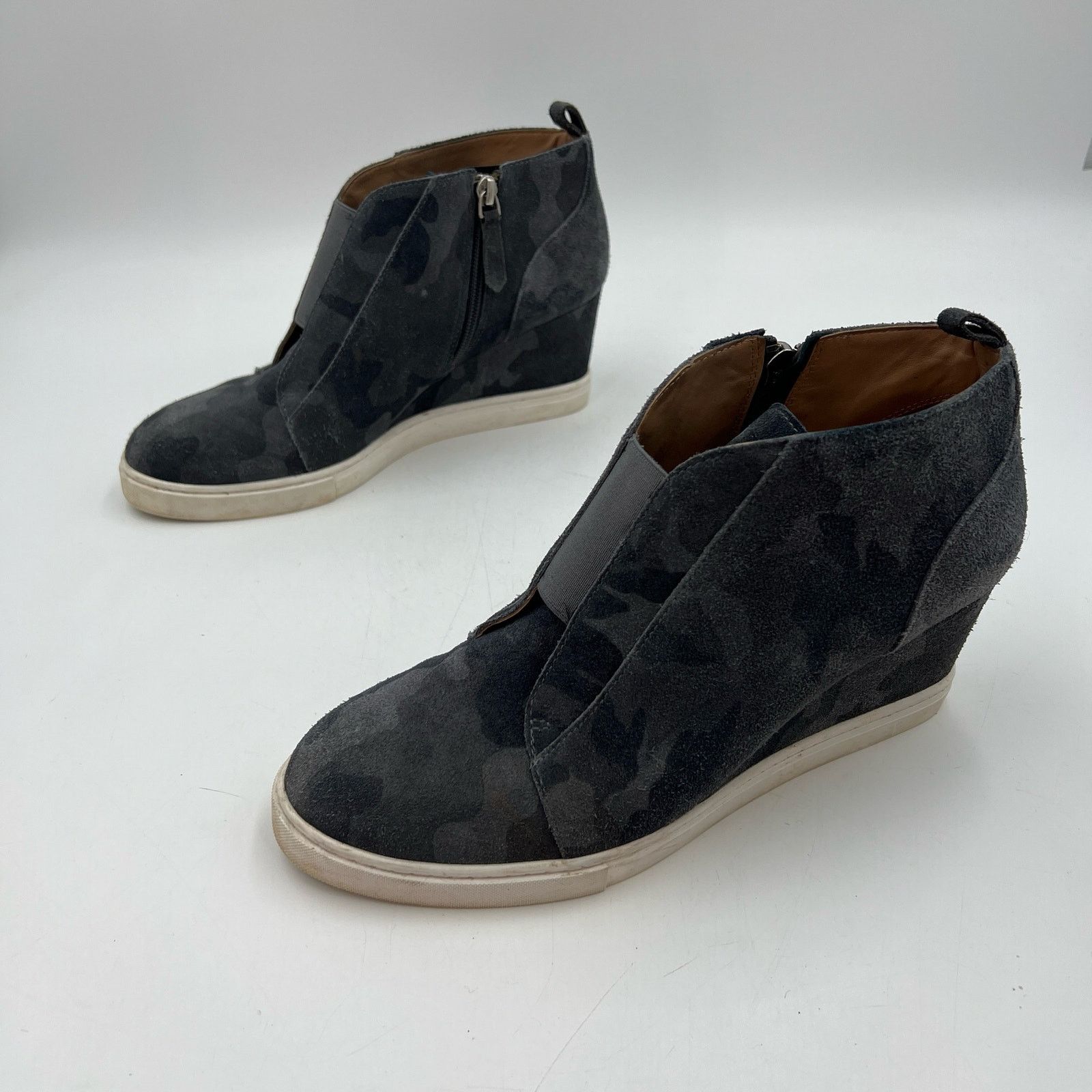 Other Linea Paolo Felicia Wedge Sneaker Gray Camo Size US 9 / IT 39 - 8 Thumbnail