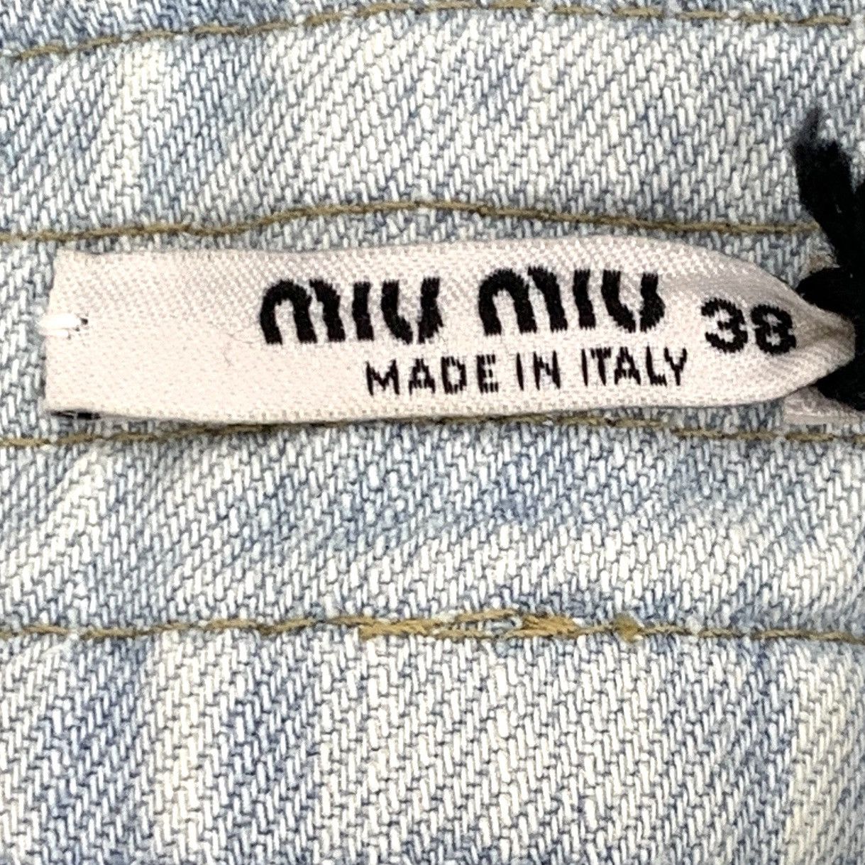 Miu Miu Miu Miu Light Blue Single-breasted Denim Maxi Skirt K26WX Size 26" / US 2 / IT 38 - 7 Thumbnail