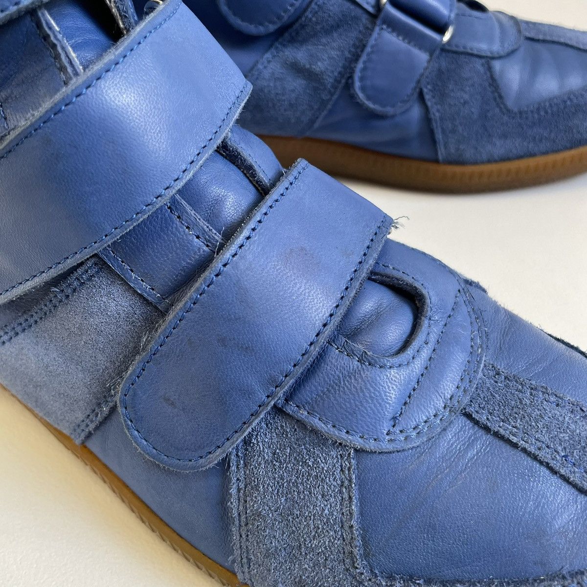 Maison Margiela Royal Blue Velcro GAT Sneakers Size US 8 / EU 41 - 8 Thumbnail