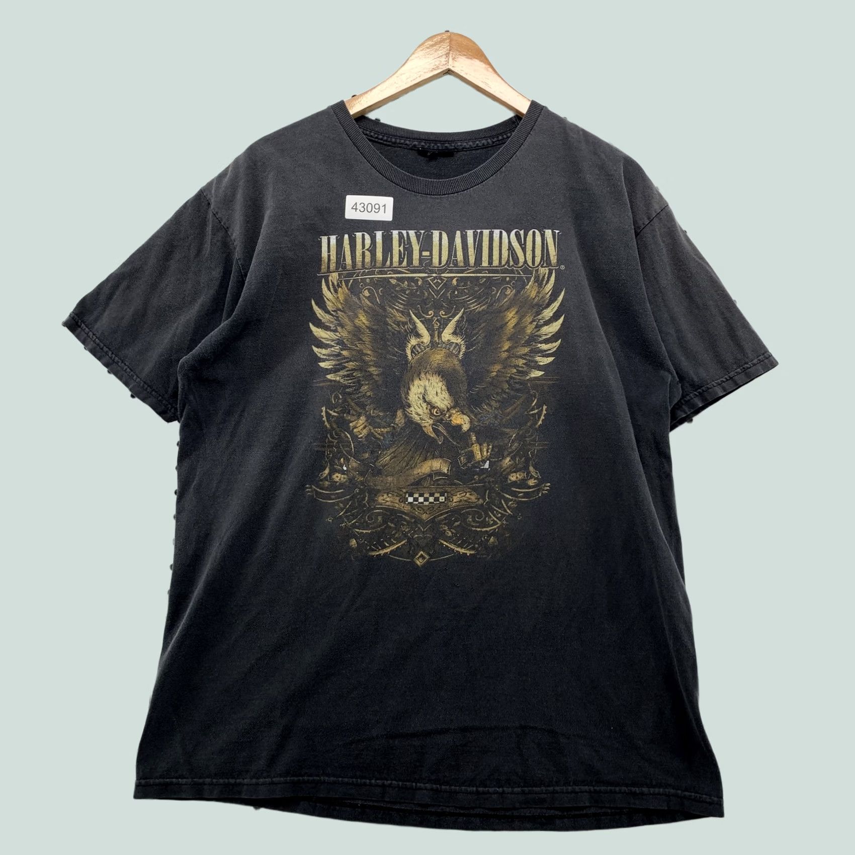 Harley Davidson VINTAGE Harley-Davidson Shirt Mens Large Black Eagle High Desert Idaho USA Size US L / EU 52-54 / 3 - 1 Thumbnail