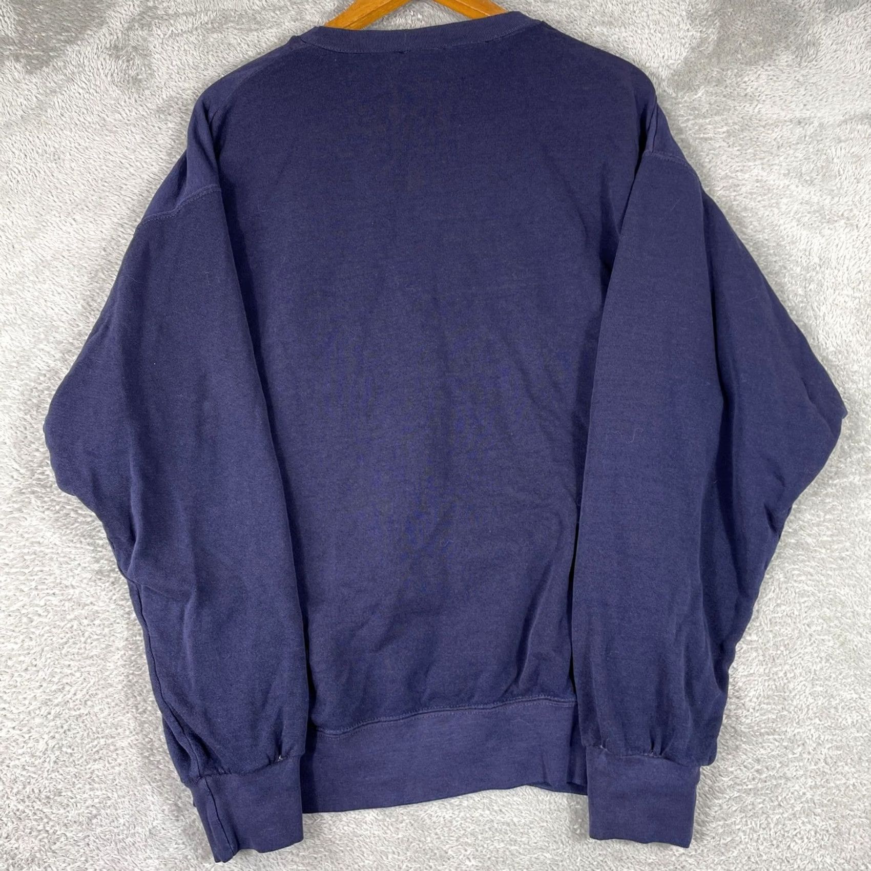 Vintage VINTAGE Cheetah Crewneck Sweatshirt Mens Blue Pullover Made USA 90s Blank Size US L / EU 52-54 / 3 - 2 Thumbnail