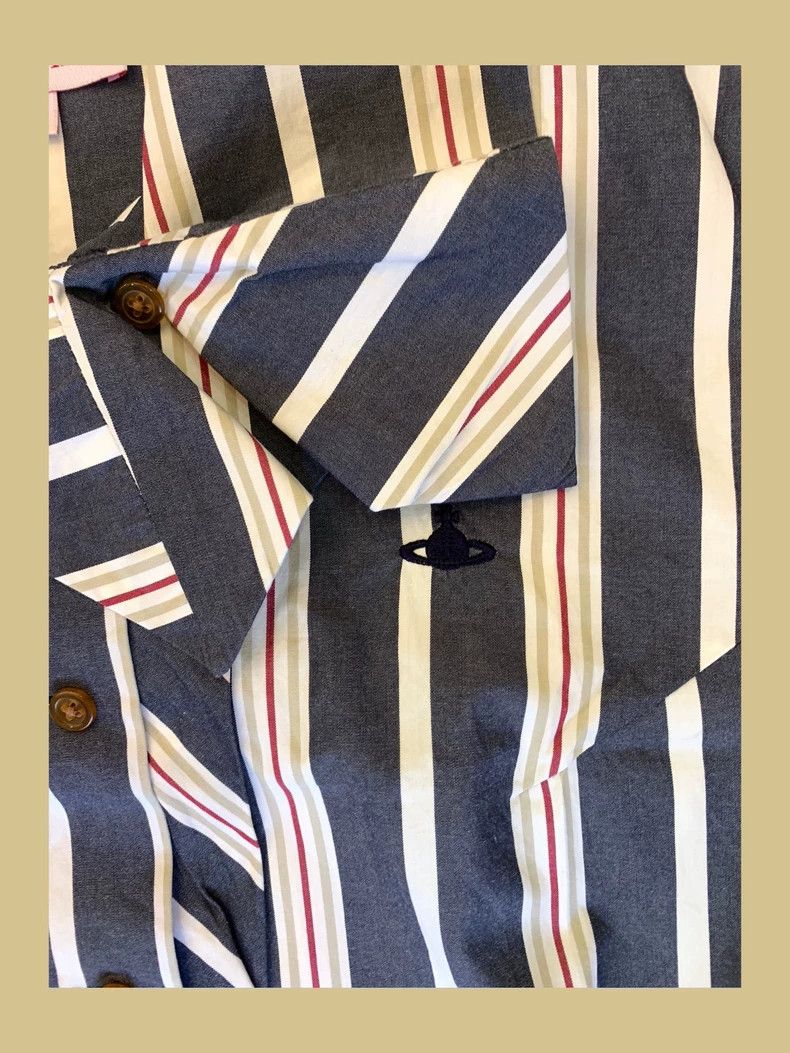 Vivienne Westwood Vivienne Westwood Striped short-sleeved shirt Size M / US 6-8 / IT 42-44 - 6 Thumbnail