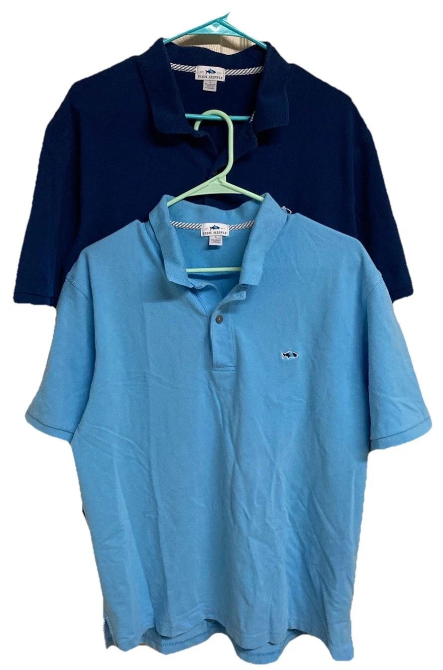 Other Fish Hippie Pique Polo Shirt Blue Sz L Bundle of 2 Size US L / EU 52-54 / 3 - 1 Thumbnail