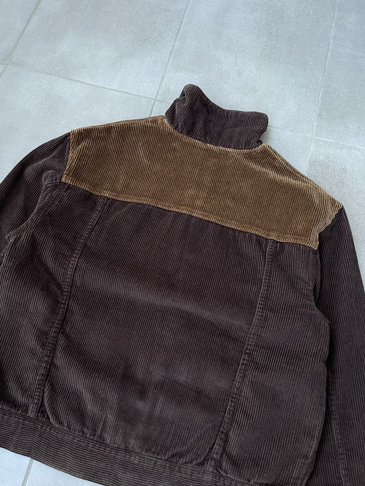 Ahluwalia !DS! AW23 Ahluwalia Iniquity Two Tone Corduroy Brown Jacket Size US L / EU 52-54 / 3 - 19 Thumbnail
