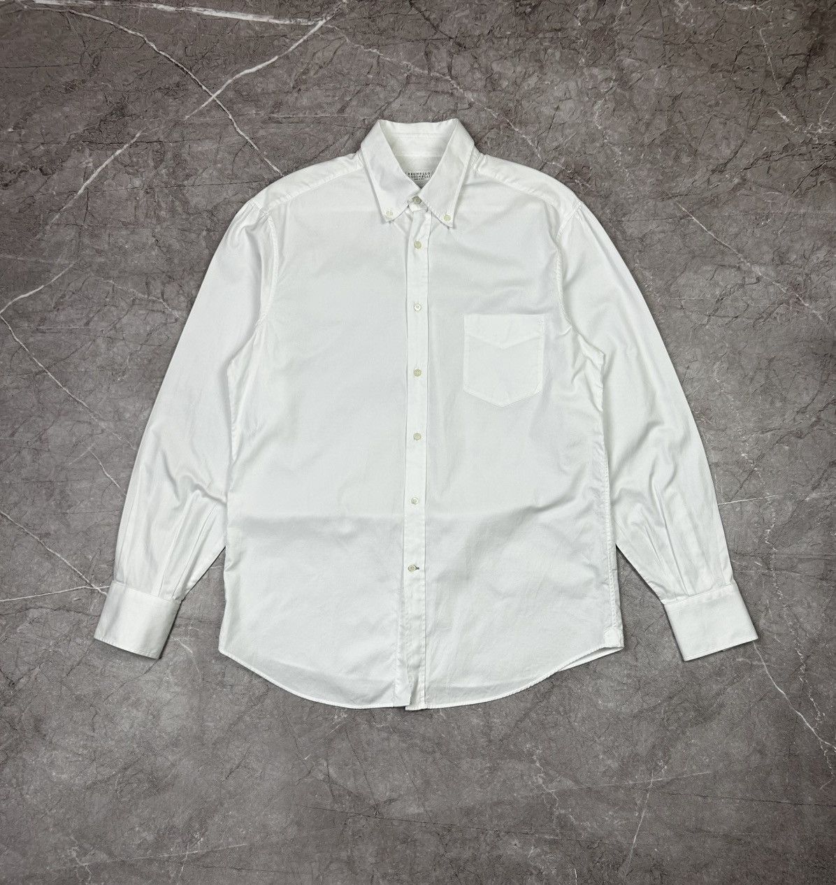 Brunello Cucinelli Brunello Cucinelli White Shirt Size L Size US L / EU 52-54 / 3 - 1 Thumbnail