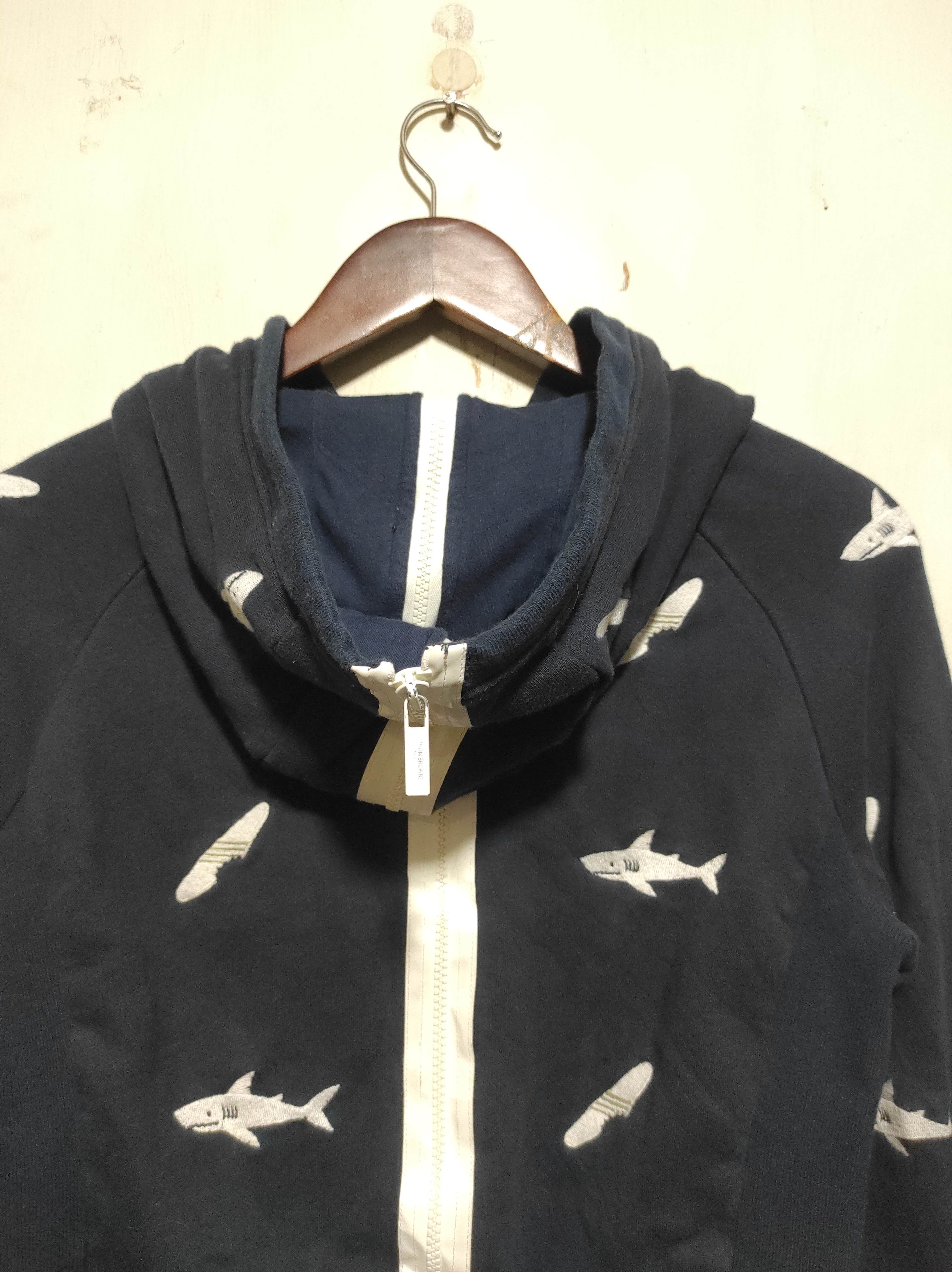 Thom Browne Thom Browne Shark and Surfboard Embroidered Navy Hoodie Size US XS / EU 42 / 0 - 23 Thumbnail