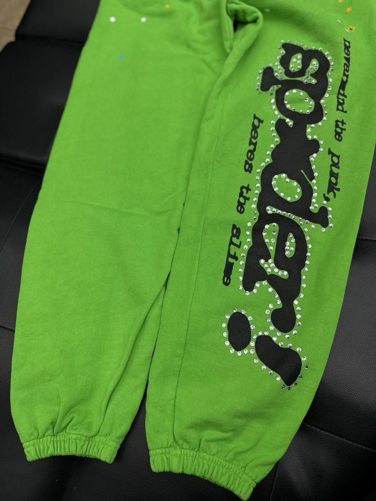Other Size S Sp5der Worldwide Slime Green Sweats Young Thug Spider Size US 30 / EU 46 - 2 Thumbnail