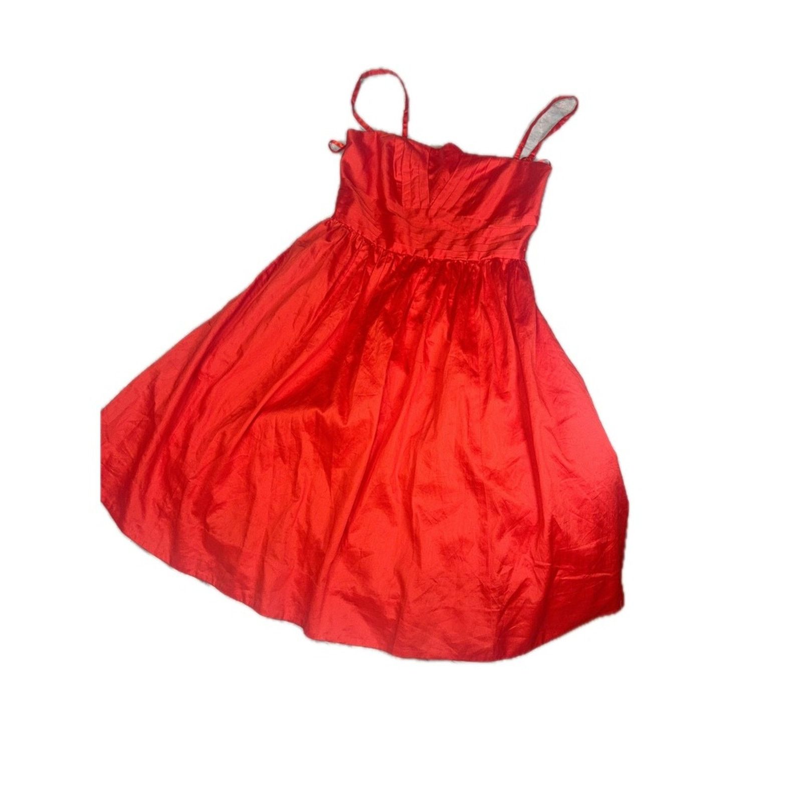 Anthropologie Moulinette Soeurs Anthropologie Red Strapless Cotton Size 6 Size M / US 6-8 / IT 42-44 - 2 Thumbnail