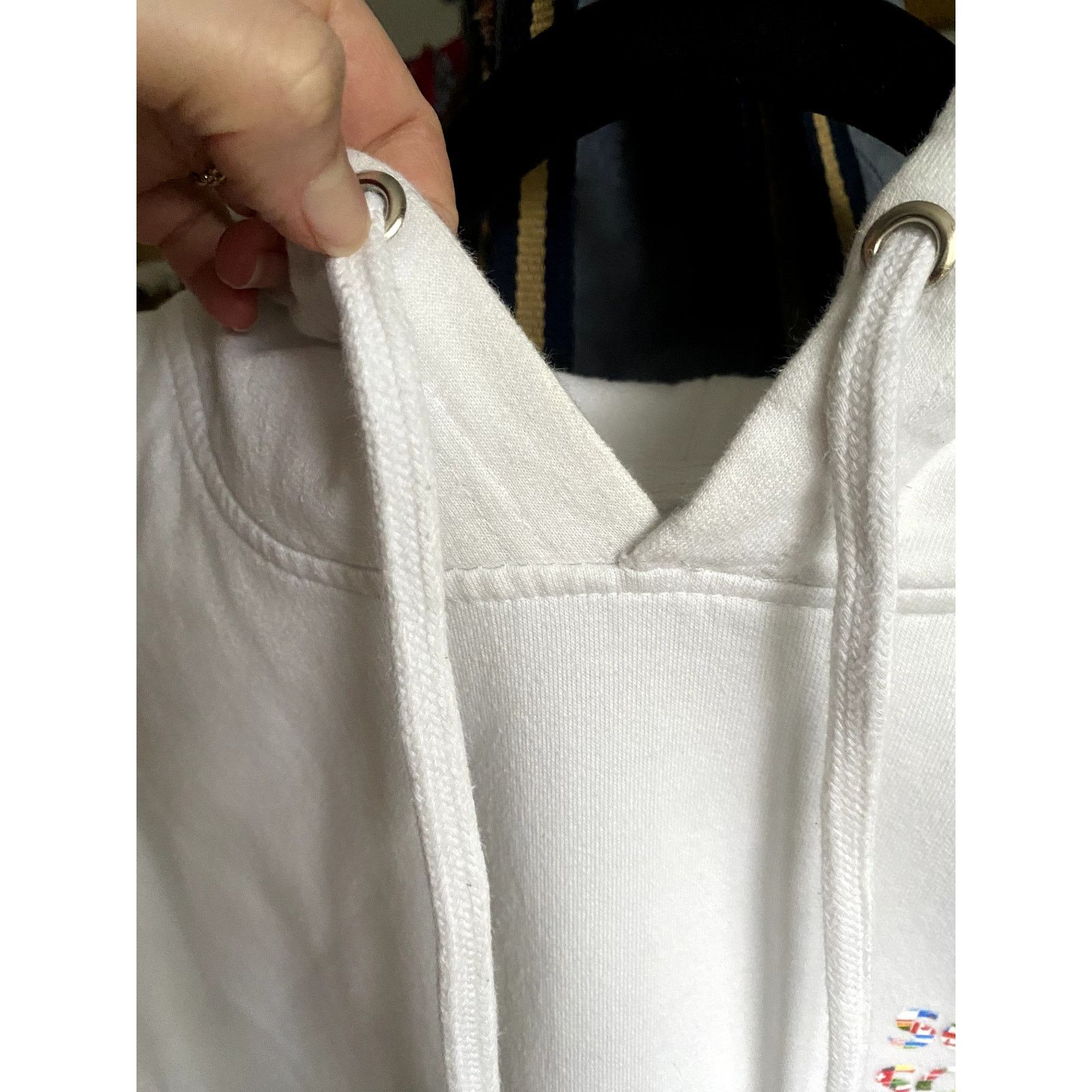 Anti Social Social Club Anti Social Social Club Flag Hoodie White Large Cotton Soft Size US L / EU 52-54 / 3 - 5 Thumbnail
