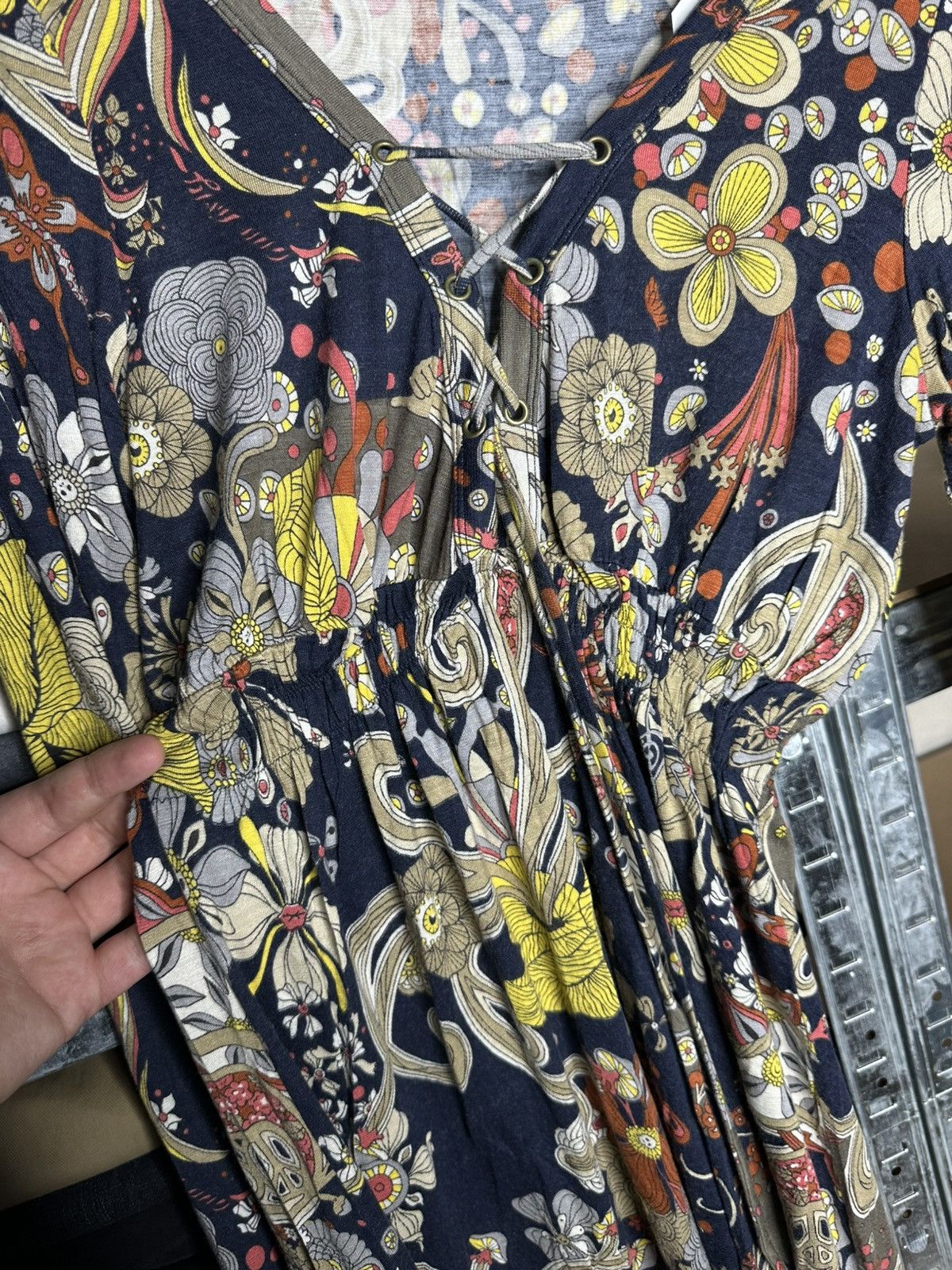 Miss Sixty Miss Sixty Floral Print Stretch Dress Size M Long Sleeve Size M / US 6-8 / IT 42-44 - 6 Thumbnail
