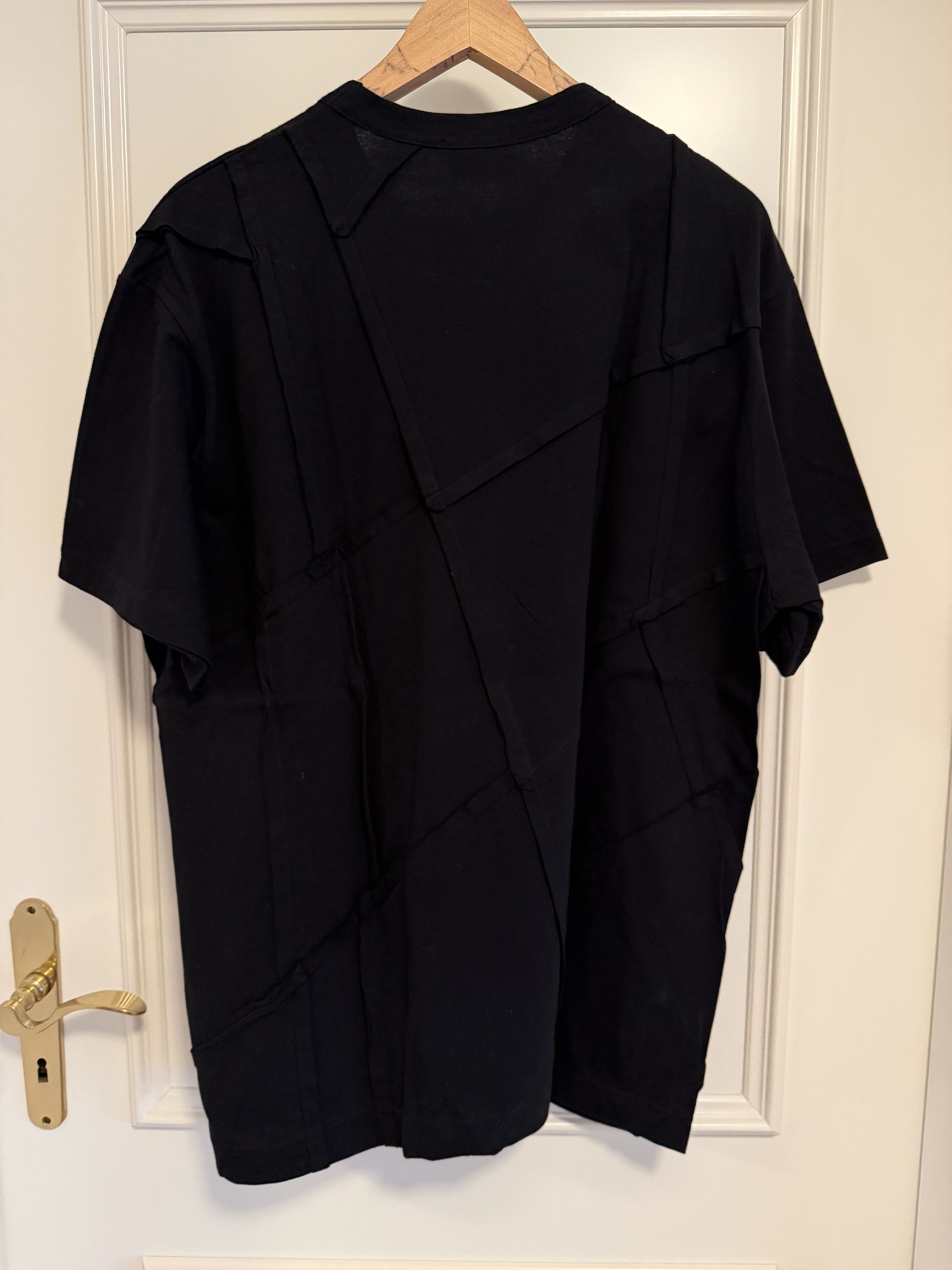 Comme des Garcons Homme Plus Edged Panel Stitch Jersey T-Shirt 'Black' Size US S / EU 44-46 / 1 - 3 Thumbnail