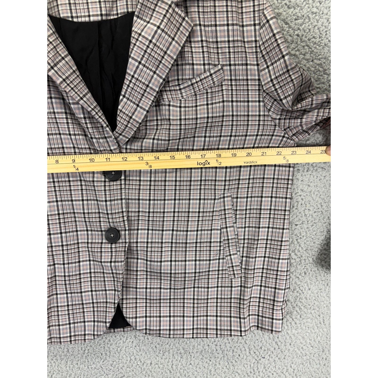 Free People Free People Cali Plaid Blazer Jacket Womens Medium NEW M Size M / US 6-8 / IT 42-44 - 5 Thumbnail