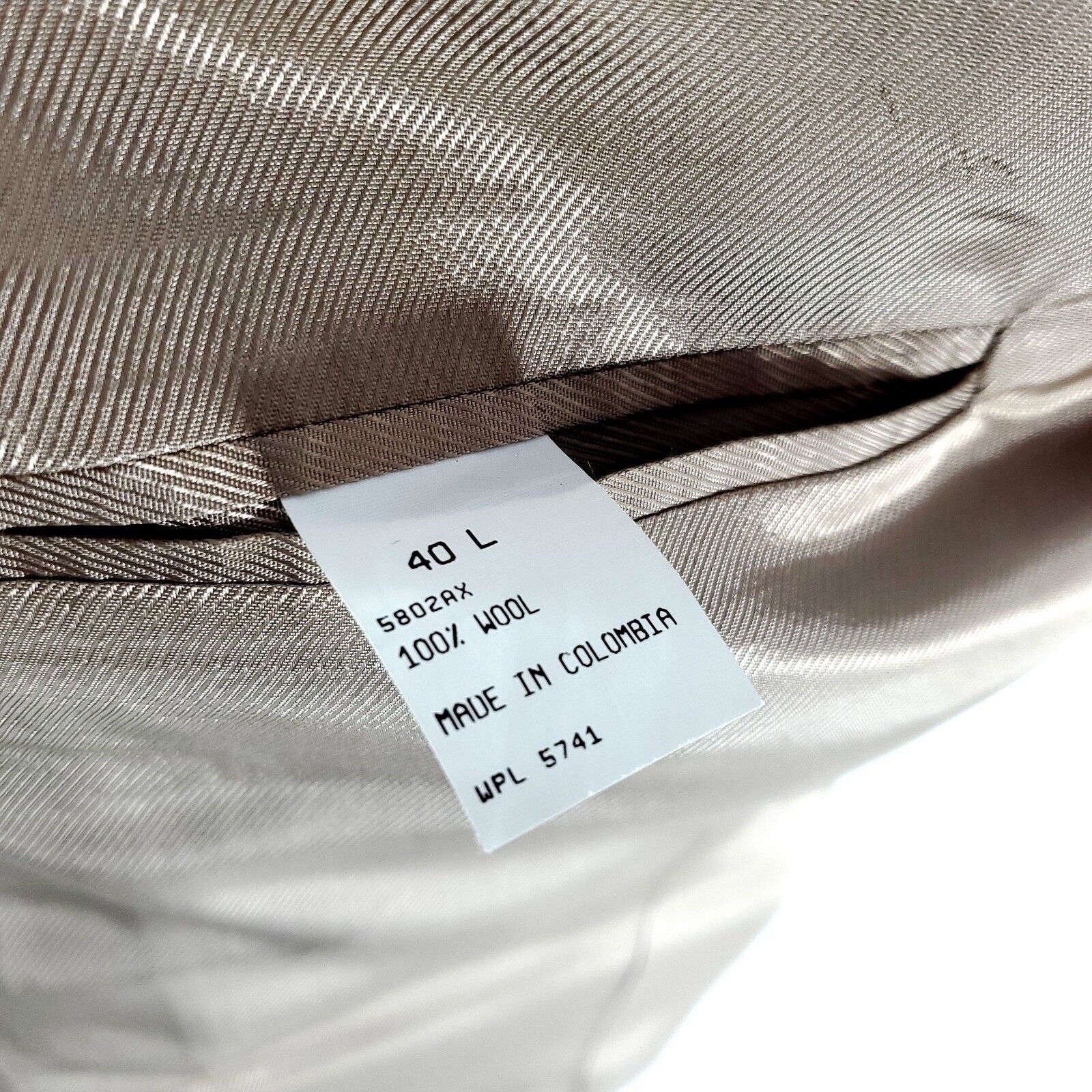 Oscar De La Renta Oscar De La Renta Wool 2 Button Blazer 42L Beige Plaid Green Size 42L - 8 Thumbnail