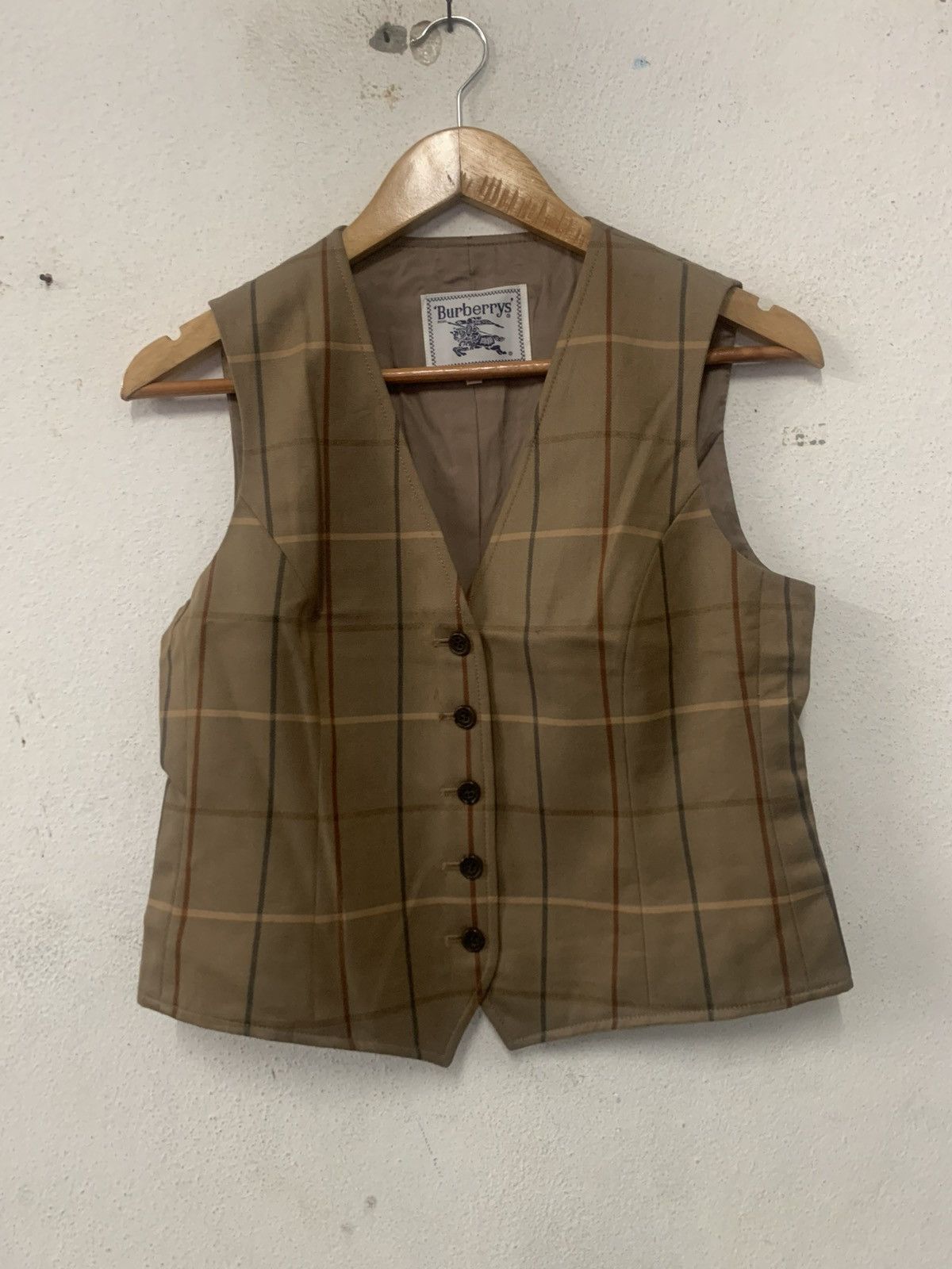 Burberry × Vintage Vintage Burberry Vest Size M / US 6-8 / IT 42-44 - 1 Thumbnail