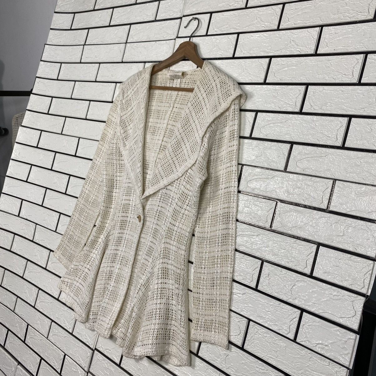 Japanese Brand Hollywood Movie Knit Net Button Sweater Issey Miyake Size US M / EU 48-50 / 2 - 3 Thumbnail