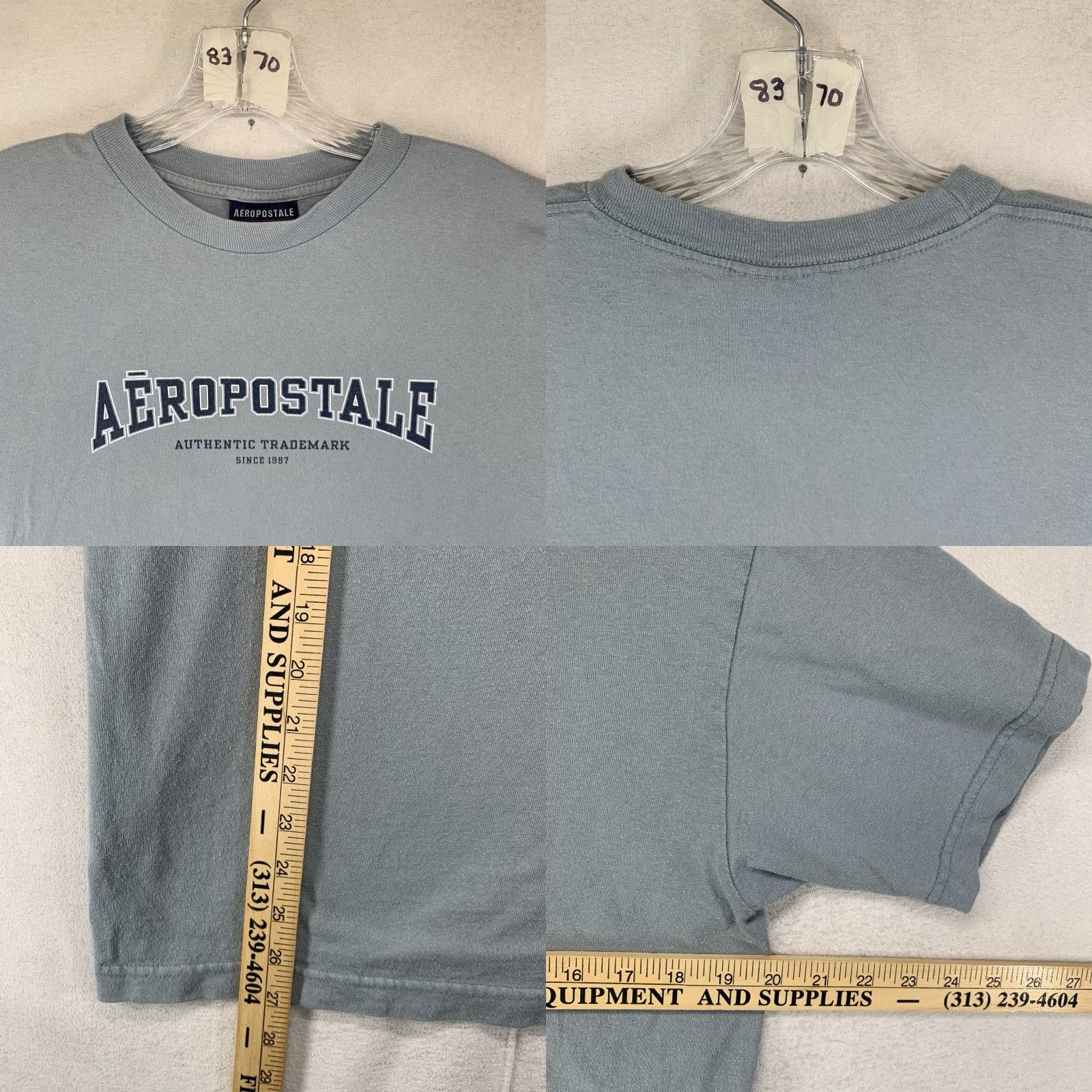Aeropostale VINTAGE Aeropostale Graphic Print Shirt Mens Medium Blue 2000s Y2K Spell Out Grunge Size US M / EU 48-50 / 2 - 8 Thumbnail