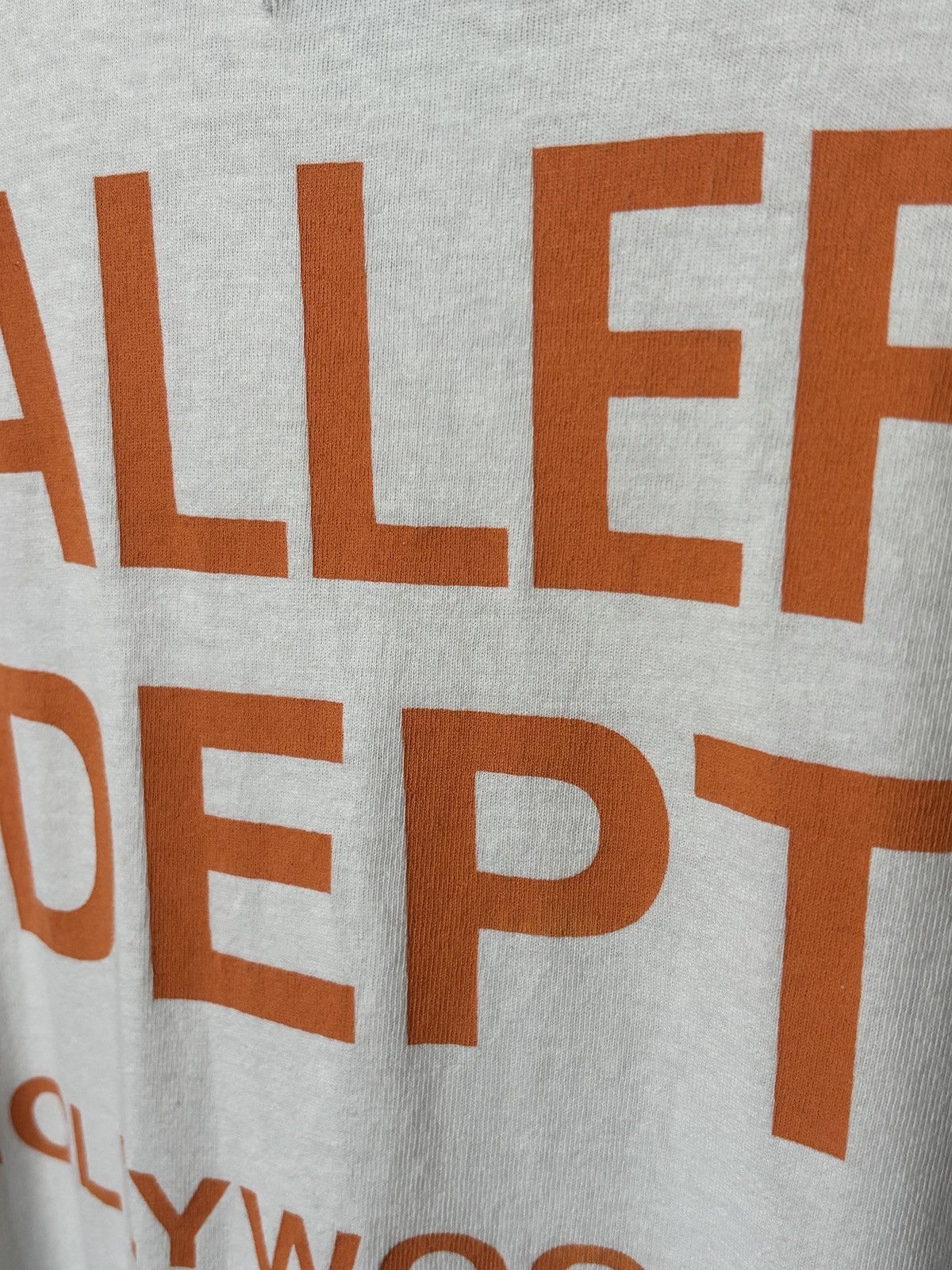 Gallery Dept. CREAM + ORANGE LOGO HOLLYWOOD TEE Size US XL / EU 56 / 4 - 3 Thumbnail