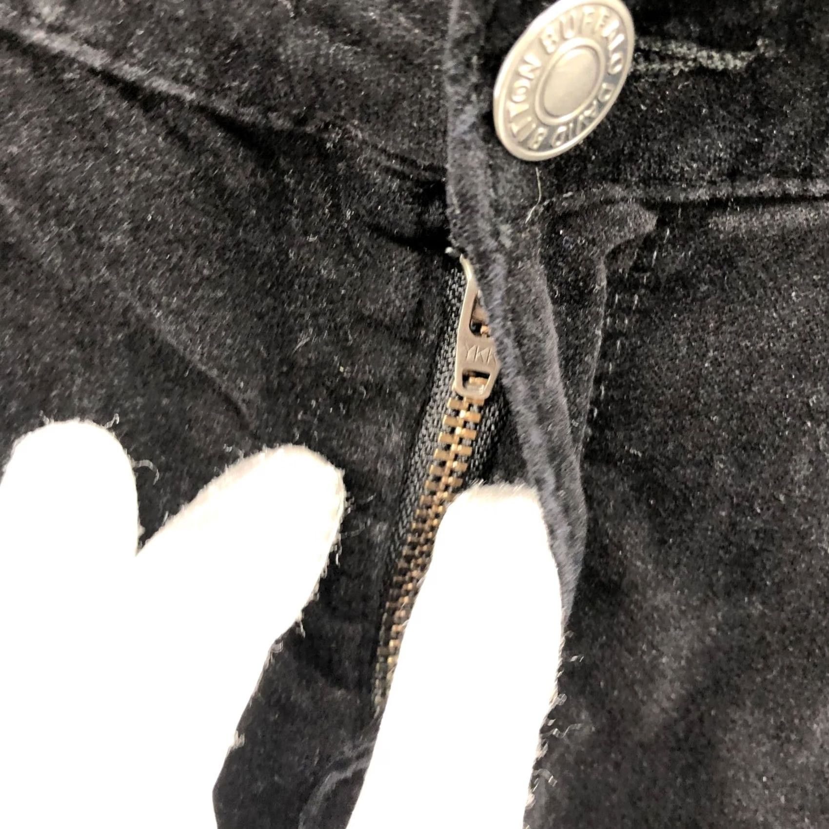 Buffalo David Bitton Buffalo David Bitton Velvet Skinny Pants Womens Size 6 / 28 Marvel Mid Rise Jeans Black Cotton Blend 5-Pocket Stretch Slim Fall Winter Size 28" / US 6 / IT 42 - 5 Thumbnail