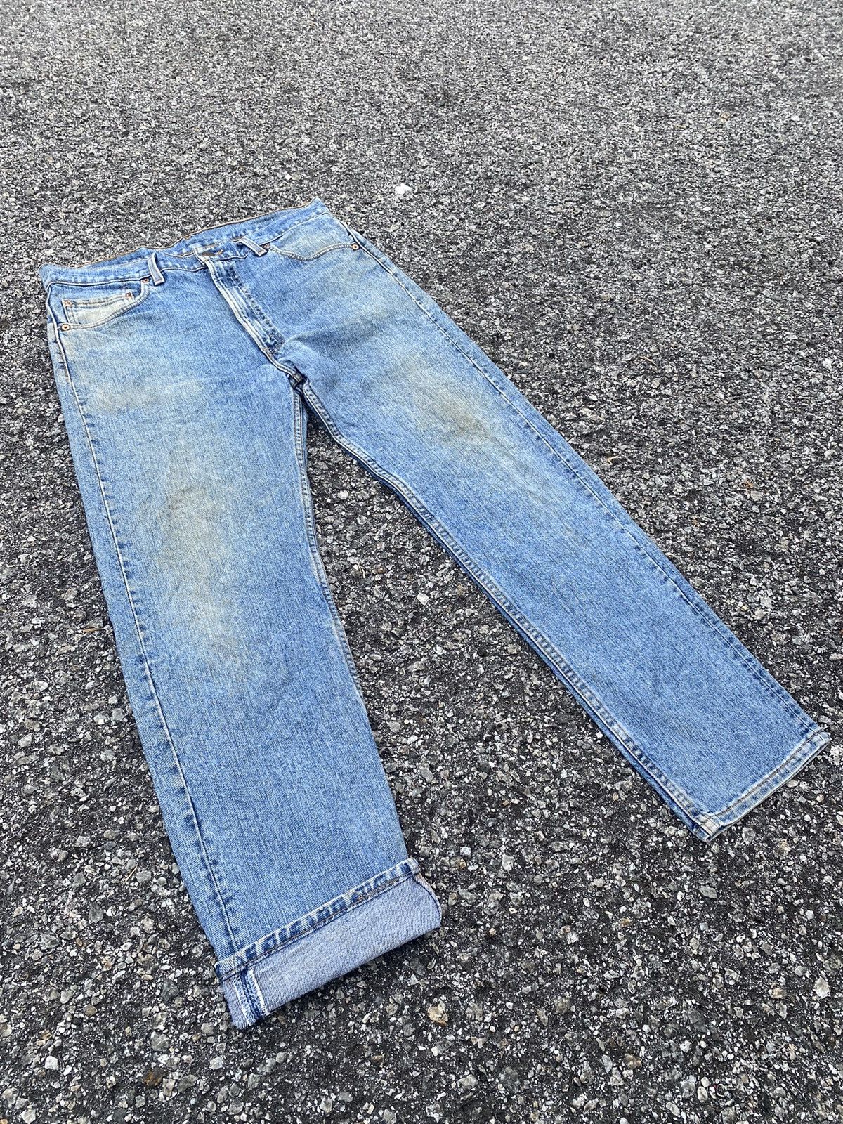Levi's × Vintage Vintage Levis 505 Single R Straight Cutting Size US 36 / EU 52 - 3 Thumbnail