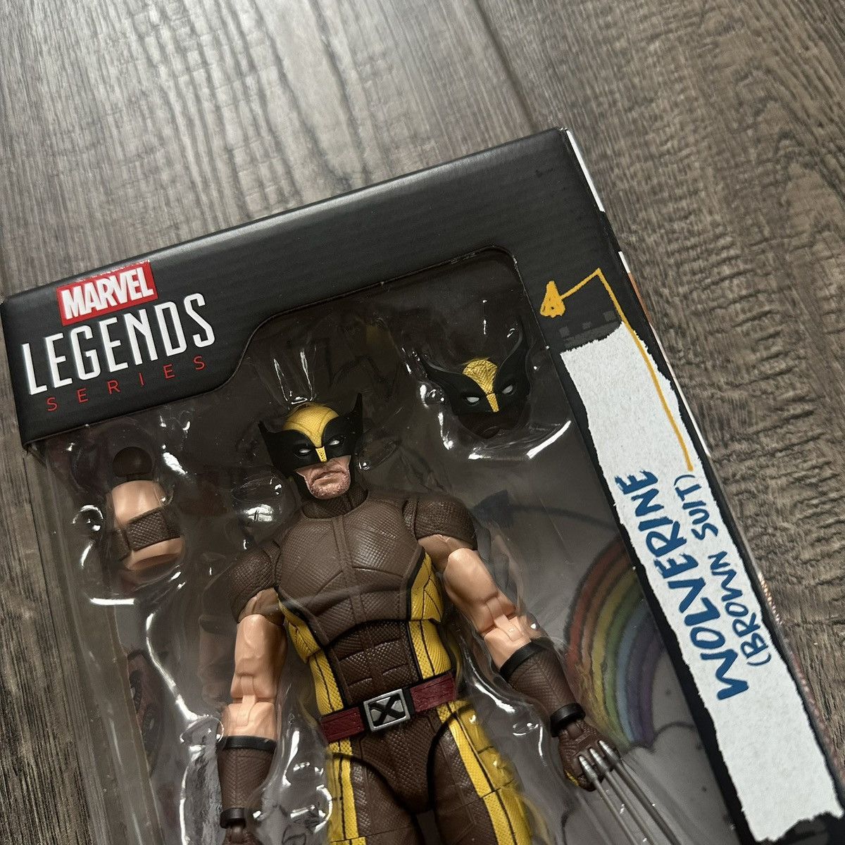 Marvel Comics Rare Marvel Legends Deadpool & Wolverine Brown Suit Figure Size ONE SIZE - 3 Thumbnail