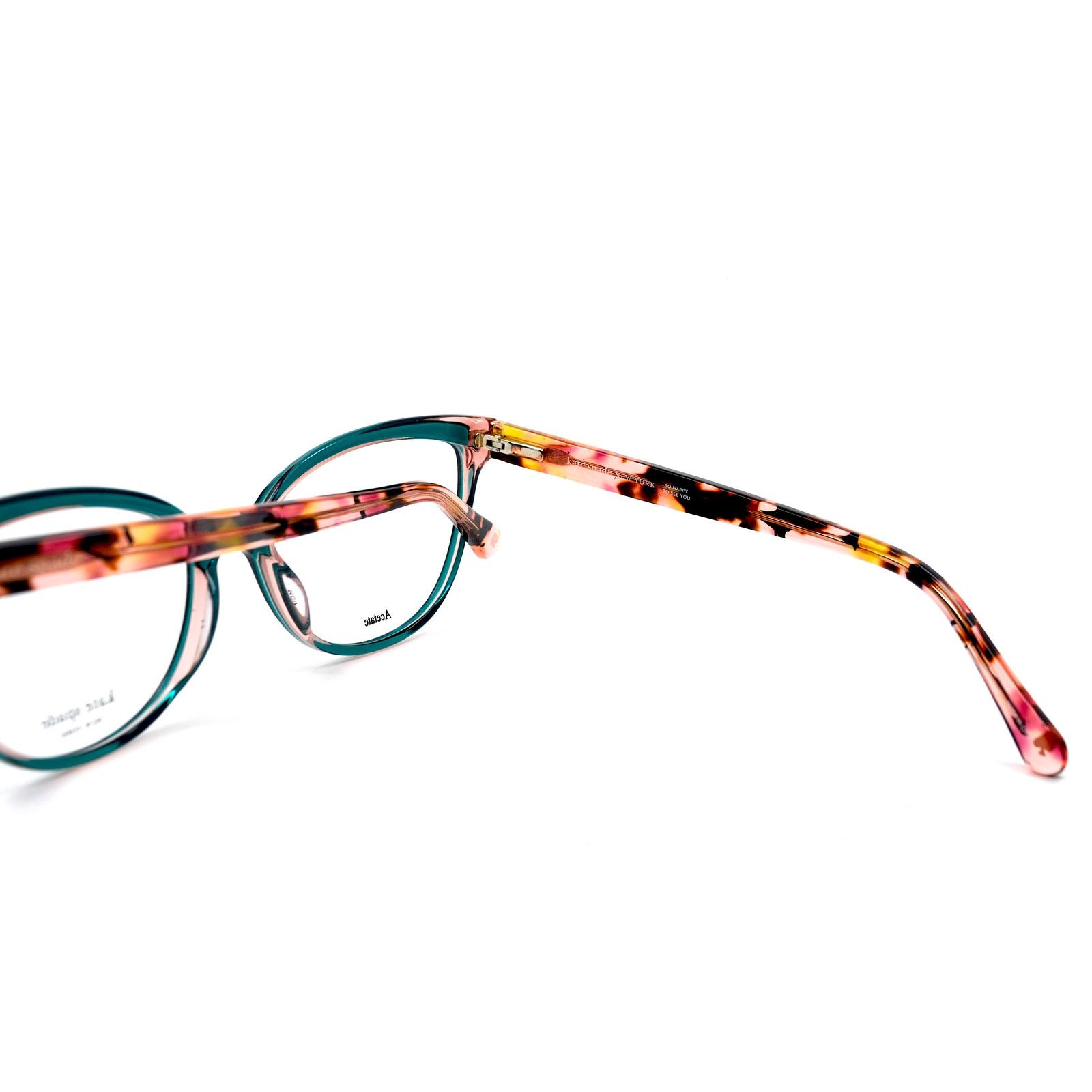 Kate Spade NEW KATE SPADE LUCINDA/G IWB GREEN PINK EYEGLASSES FRAME Size ONE SIZE - 11 Thumbnail