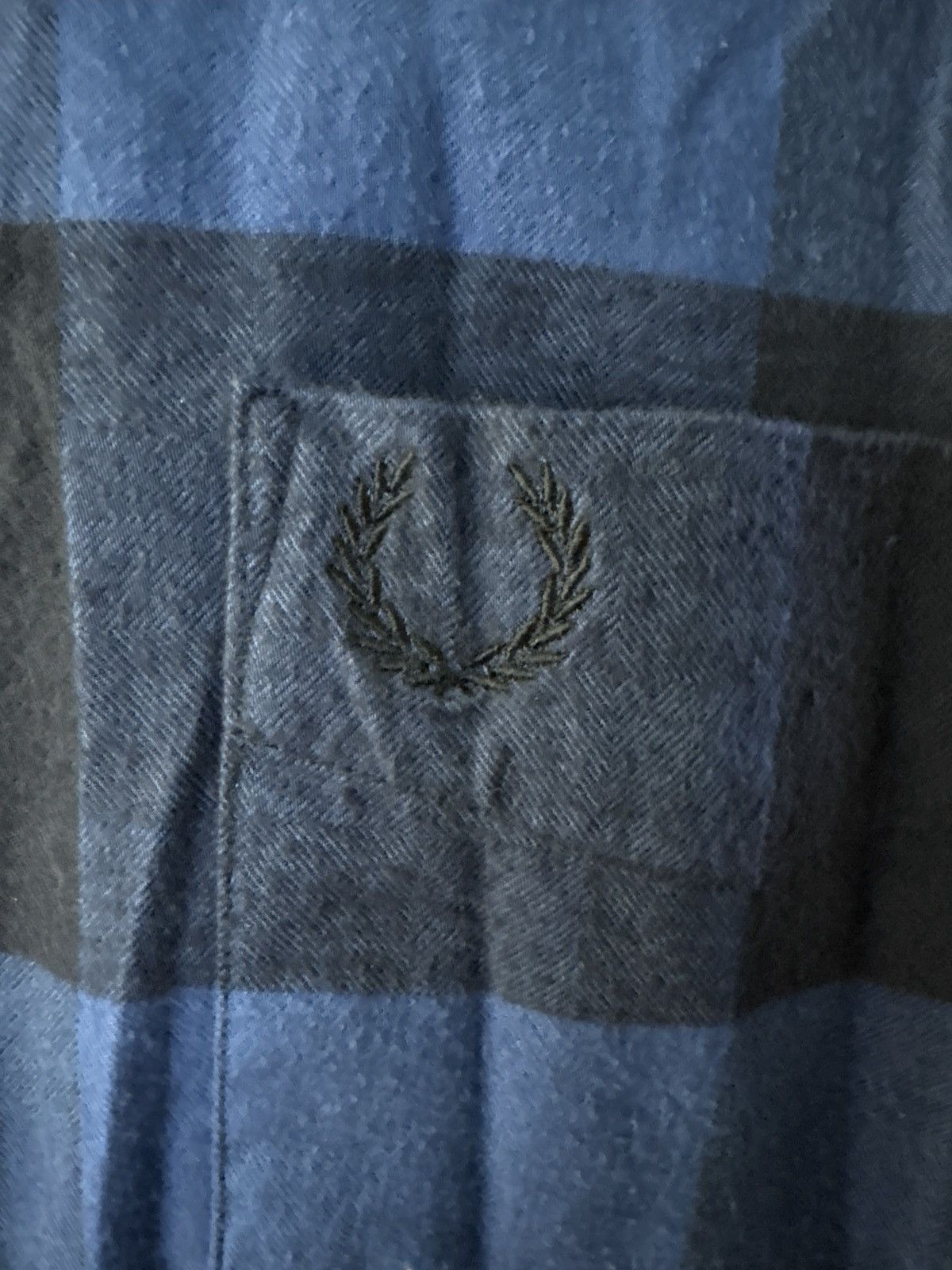 Fred Perry blue flannel Size US M / EU 48-50 / 2 - 2 Thumbnail