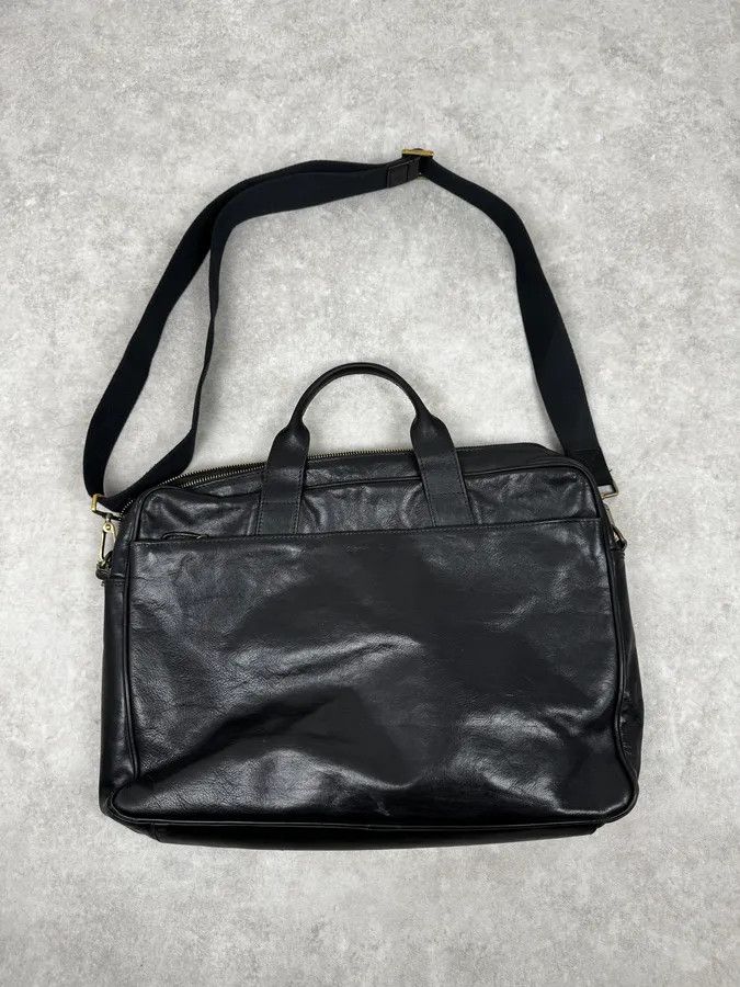 agnes b. 2000s Agnès B Black Leather Shoulder Bag Size ONE SIZE - 3 Thumbnail