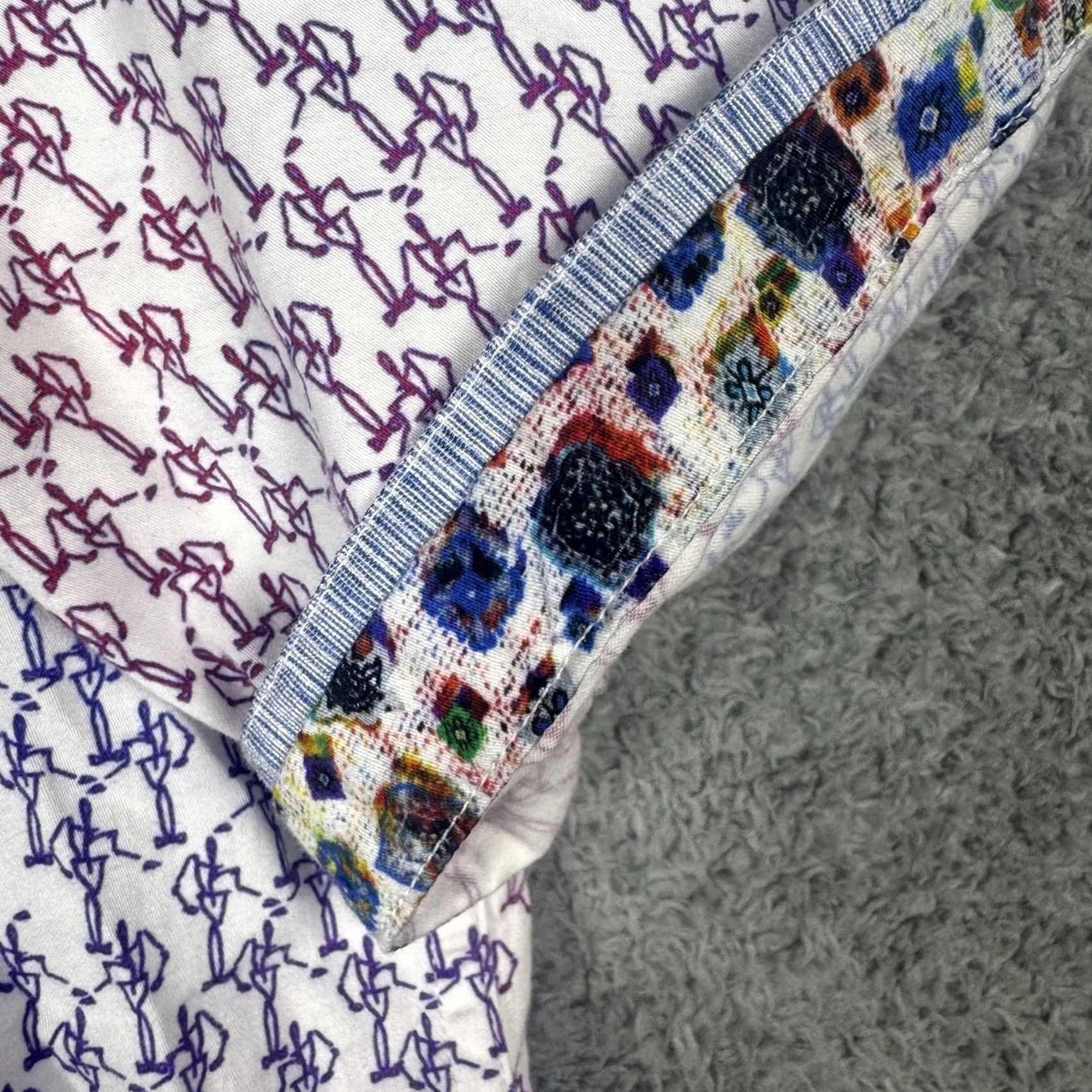 Robert Graham Robert Graham Shirt Men M Dancing Flip Cuff Pastel Psychedelic Abstract Colorful Size US M / EU 48-50 / 2 - 4 Thumbnail