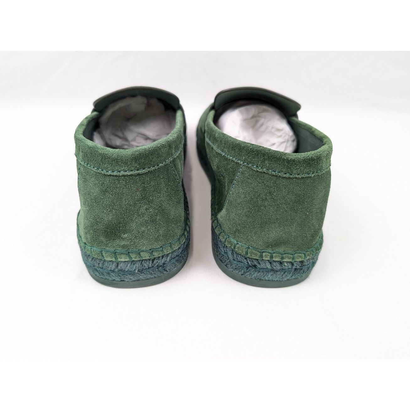 Salvatore Ferragamo o1rshd1 Suede Calf Desco Loafers in Forest Green Size US 9 / EU 42 - 18 Thumbnail