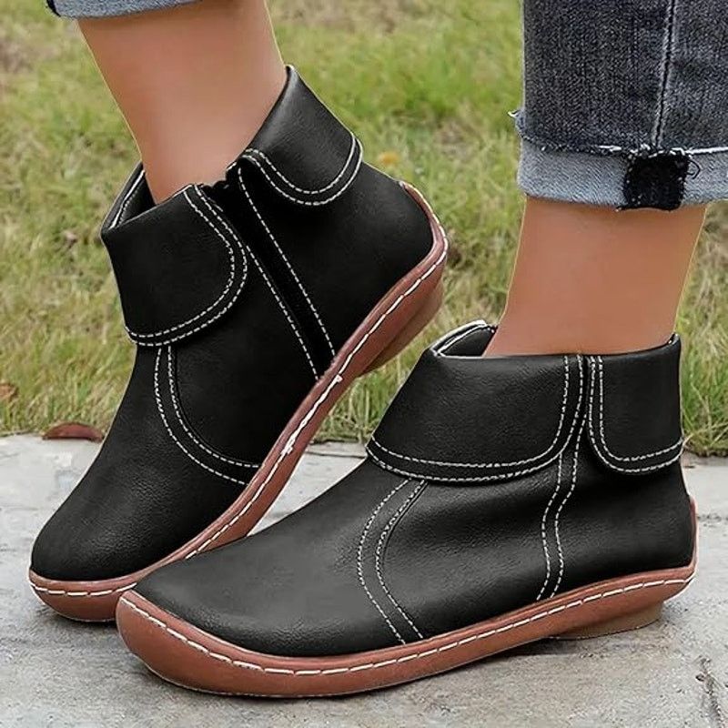 Other Fashion Womens Ankle Boot Comfortable Slip On Flat Booties Size US 9 / IT 39 - 1 Thumbnail