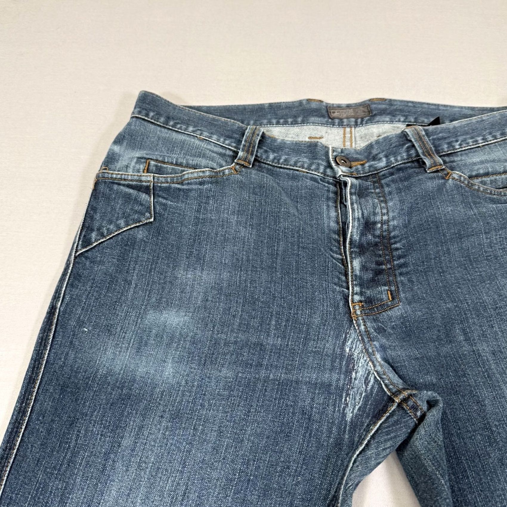 Vintage Triple Aught Design Jeans Mens 34x30 Blue Core Straight Fit Denim Pants Stretch Size US 34 / EU 50 - 3 Thumbnail