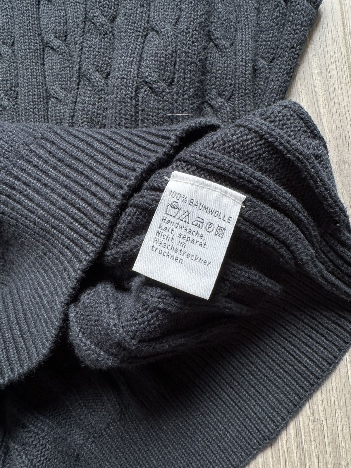 Yves Saint Laurent Yves Saint Laurent Cable- Knitted Vest L Size US L / EU 52-54 / 3 - 6 Thumbnail