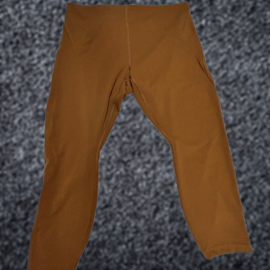 Lululemon Lululemon Women's Instill High-Rise Tight 25" Copper Brown Leggings Size 20 New Cotton? Size 42" / US 20 - 1 Thumbnail