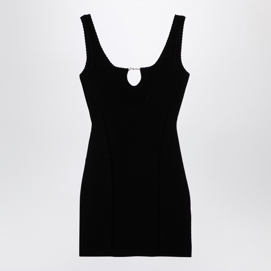 Jacquemus o1d2blof0824 Sierra Mini Dress in Black Size XS / US 0-2 / IT 36-38 - 1 Thumbnail