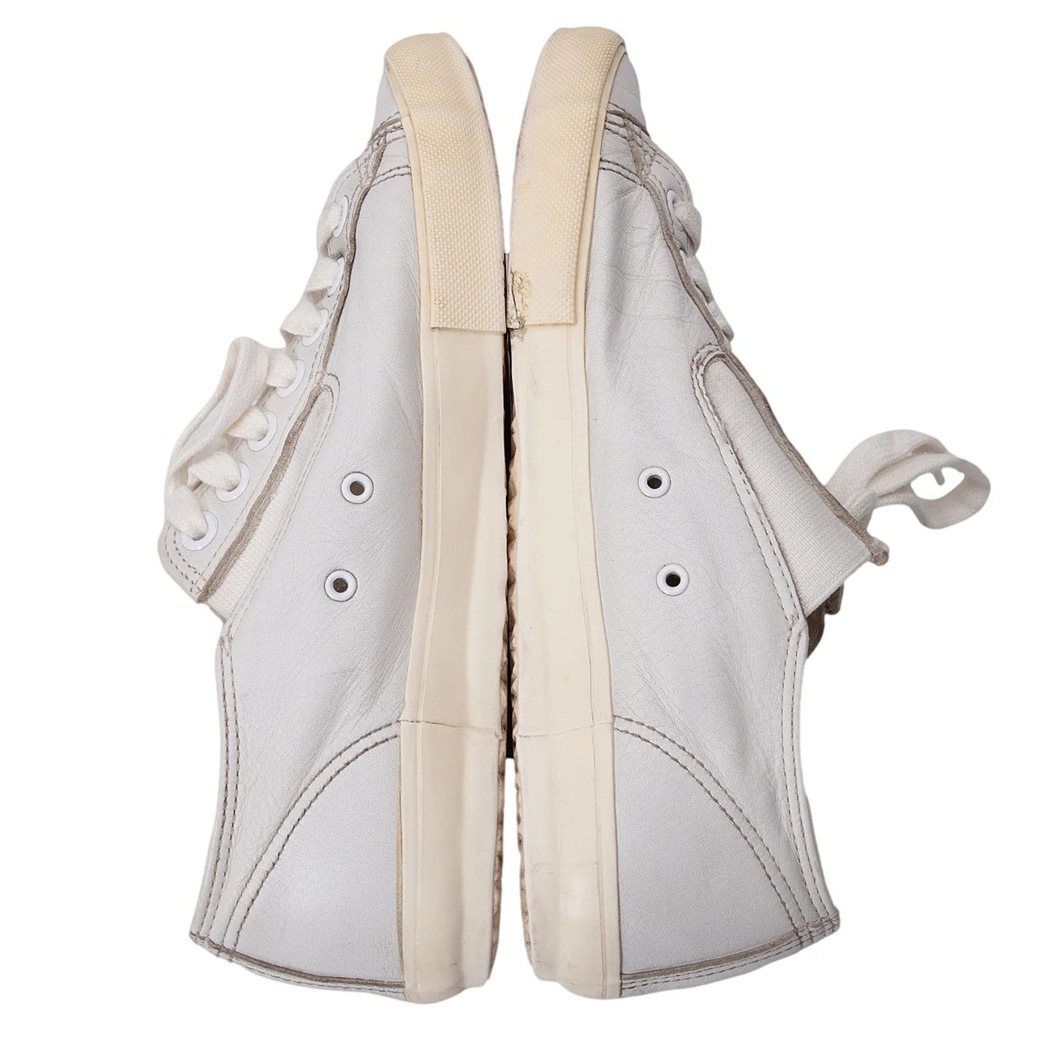 Yohji Yamamoto Yohji Yamamoto Low-Cut Leather Sneakers White Size US 9 / EU 42 - 8 Thumbnail