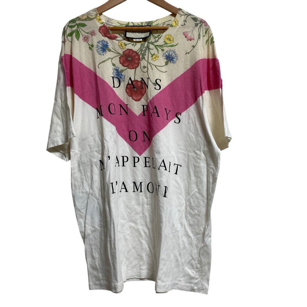 Gucci Gucci Gucci Flora Print T Shirt Textile T-Shirts DUTY FREE for USA Size ONE SIZE - 1 Thumbnail
