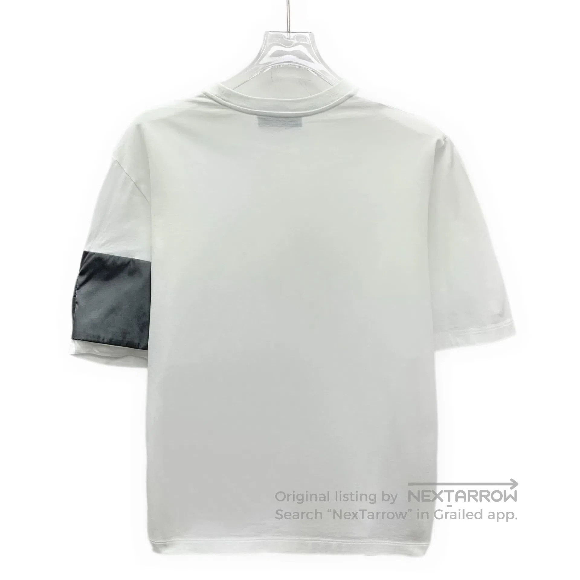Prada Prada White Pocket Triangle Logo Cotton Crew Neck Short Sl Size US XS / EU 42 / 0 - 2 Thumbnail