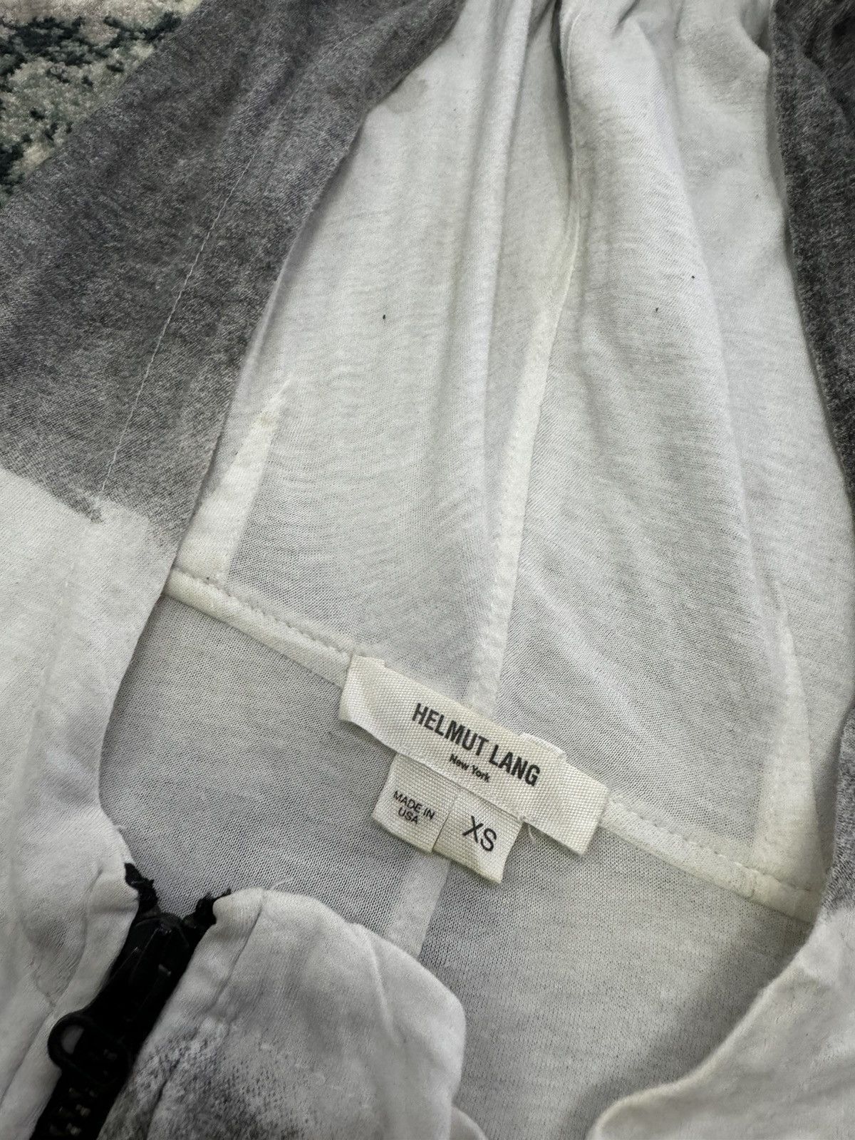 Helmut Lang HELMUT LANG SQUEE-GEE PRINT LIGHT WEIGHT HOODIE ZIPPER Size US XS / EU 42 / 0 - 6 Thumbnail